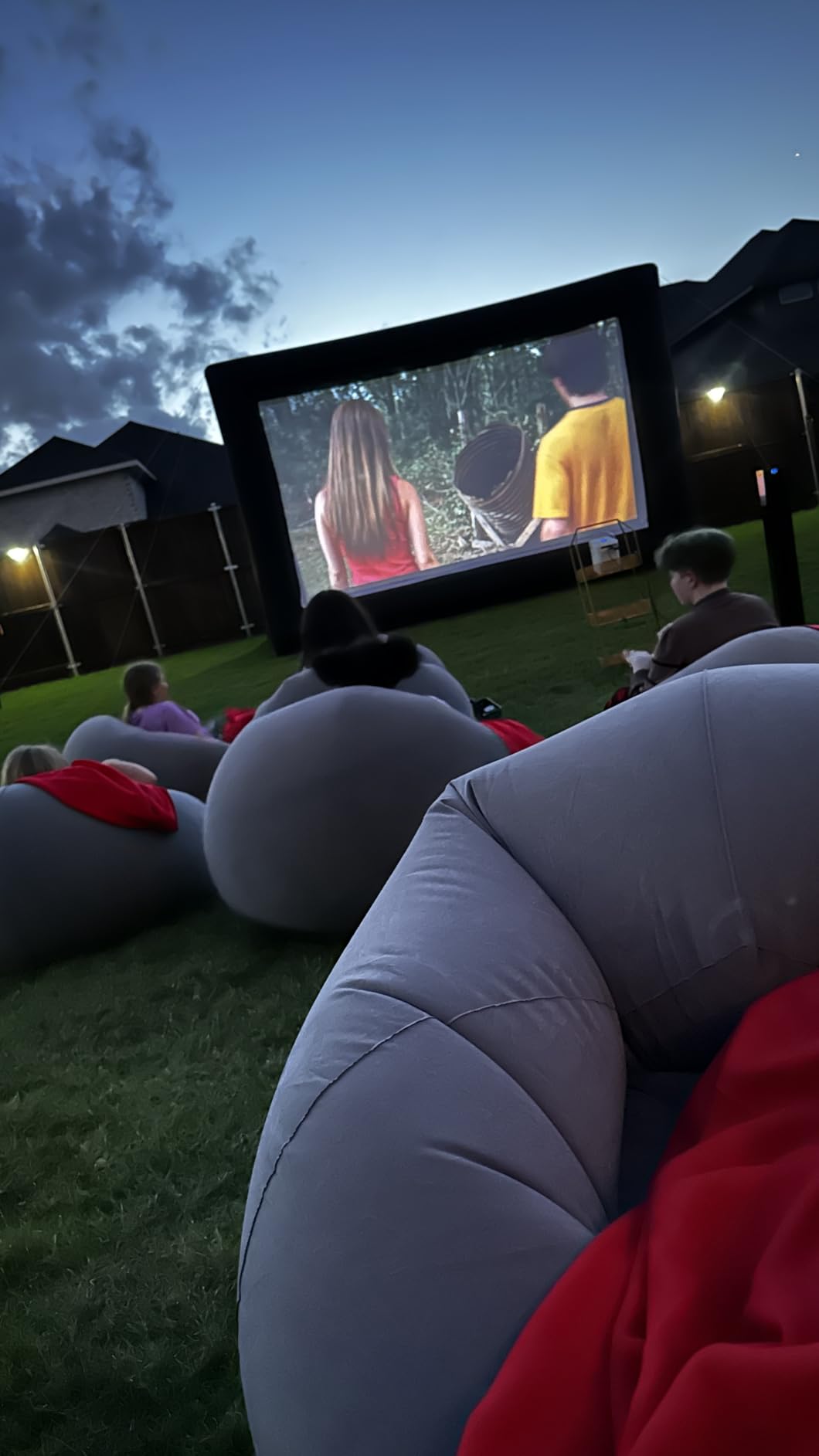 GYUEM 20 feet Inflatable Projector Movie Screen Huge Projection Screen customer photo 1