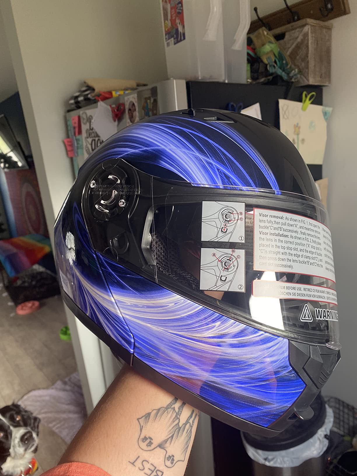 Modular Full Face Snowmobile Helmet with Heated Shield, Breath Box Typhoon TH158 customer photo 1