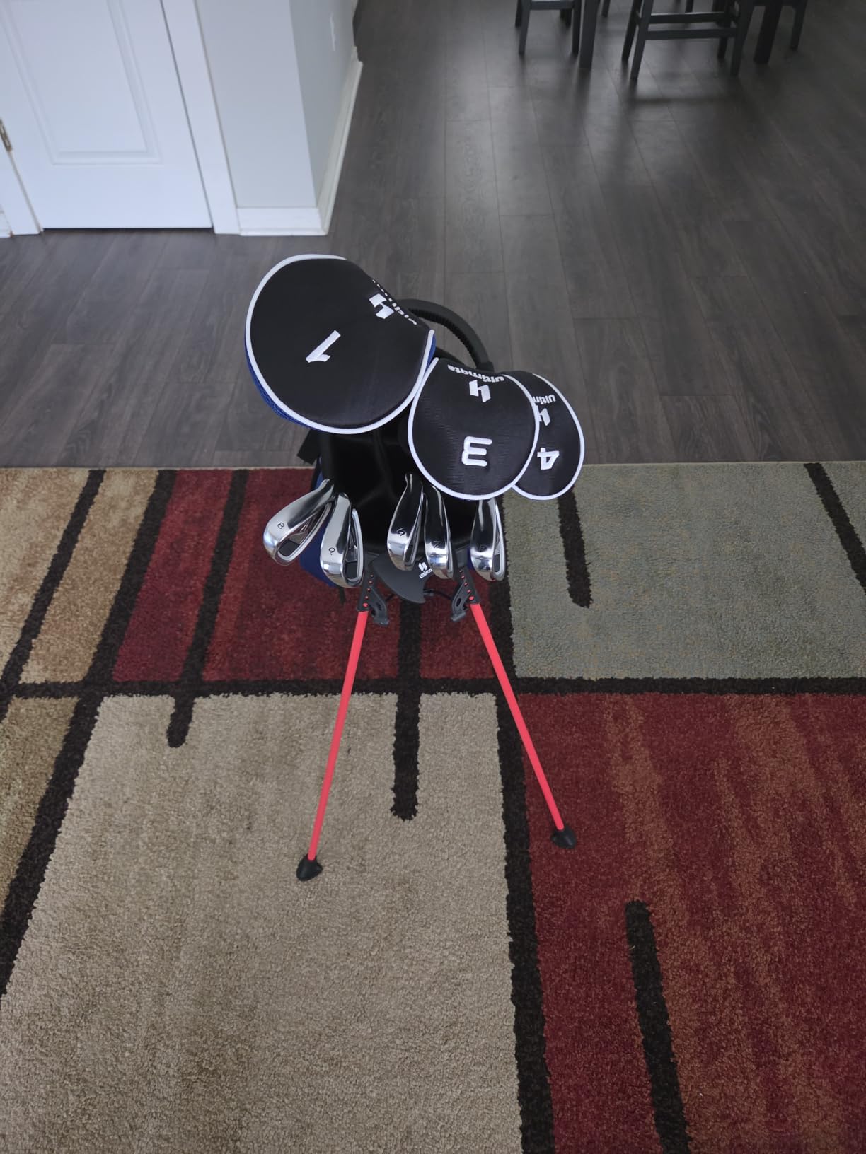 Tangkula 9/10 Pieces Men's Complete Golf Clubs Set, Golf Club Package Set with 460CC Driver, Fairway Wood & Hybrid, Irons, Putter, Portable Regular Golf Club Set customer photo 1