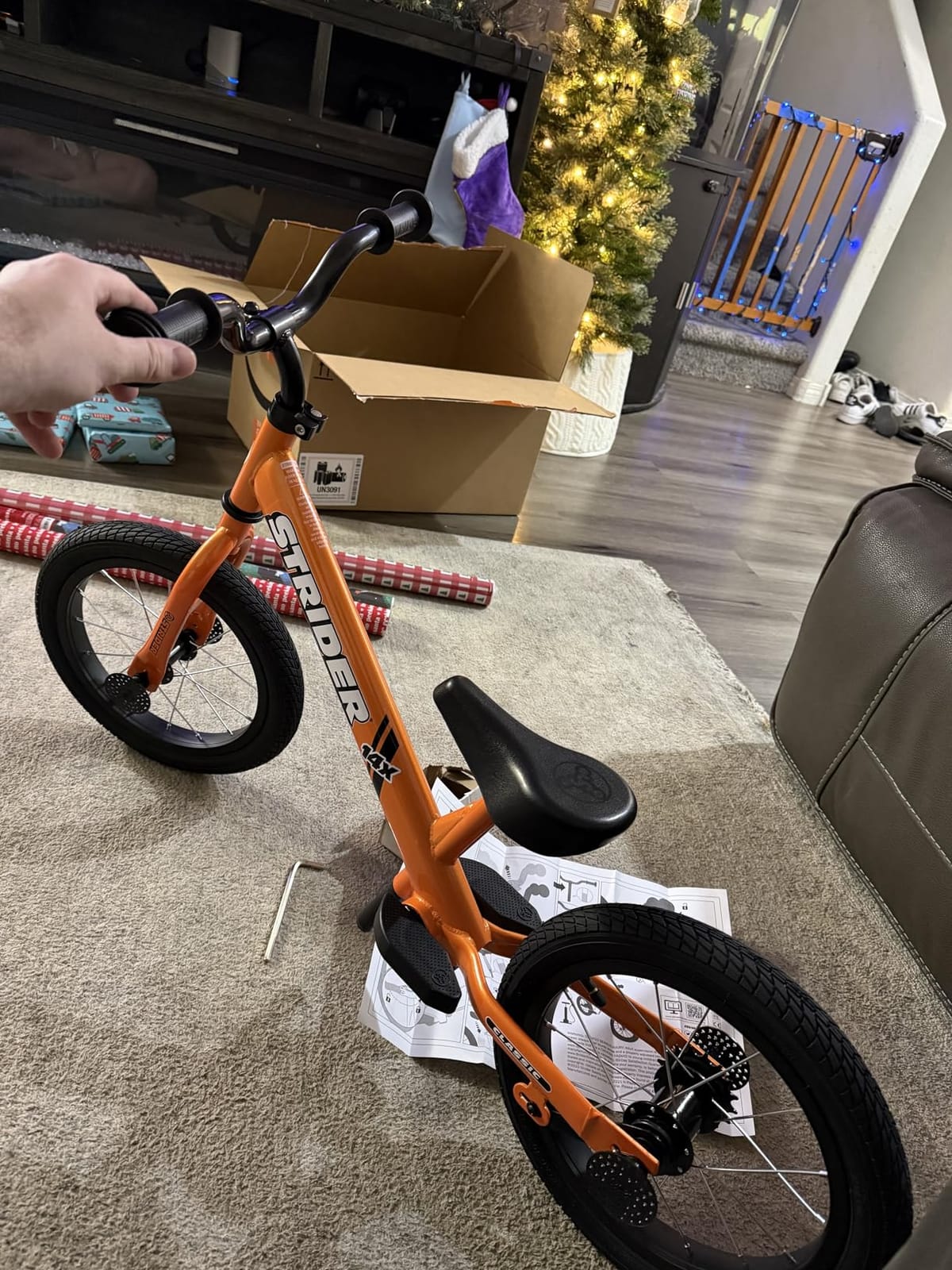 Strider 14x Classic Balance Bike for Kids Ages 3–6 Years, Tangerine customer photo 2