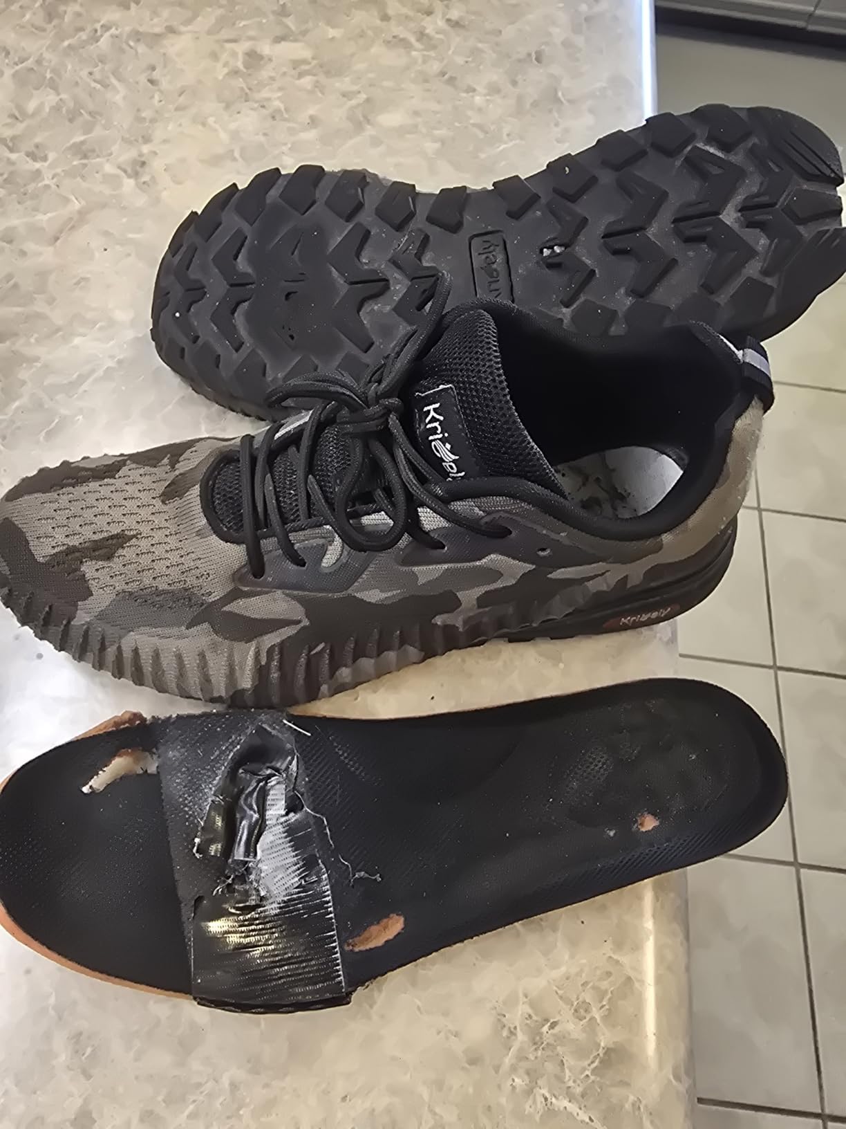 Kricely Men's Trail Running Shoes Fashion Walking Hiking Sneakers for Men Tennis Cross Training Shoe Outdoor Snearker Mens Casual Workout Footwear customer photo 1