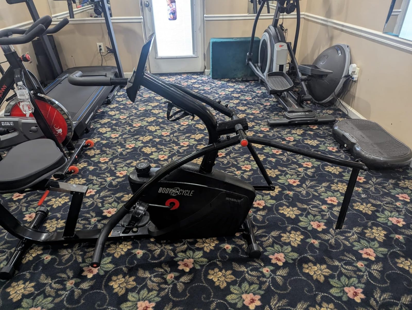 Marcy Dual Action Cross Training Recumbent Exercise Bike with Arm Exercisers, Gym Equipment for Work from Home Fitness, Black JX-7301 customer photo 1