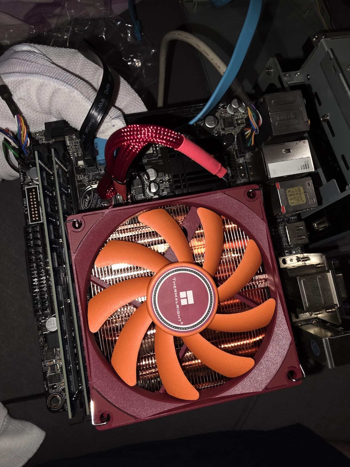 Thermalright AXP90-X47 Full Cooper Low Profile CPU Cooler, with 92mm TL-9015R Slim PWM Fan ITX CPU Cooler, AGHP Technology, 47mm Height,for AMD AM4 AM5/Intel 1700/1150/1151/1200/1851(AXP90 X47 Full) customer photo 2