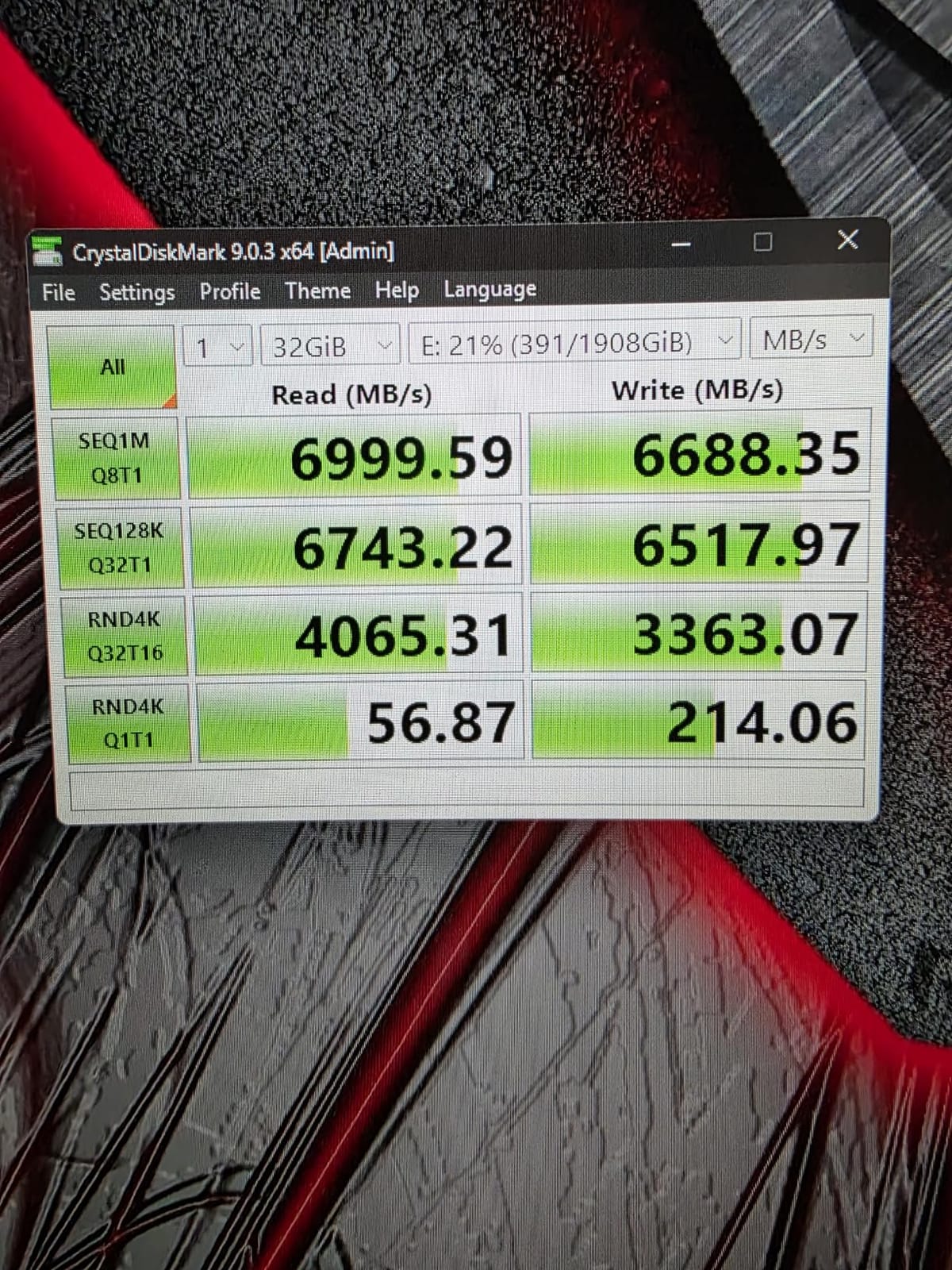 Predator M.2 SSD 2TB GM7000 with DRAM cache NVMe 1.4 2280 PCIe Gen4×4 Ultra high speed (maximum read: 7400MB/s, max write: 6700MB/s) 3D NAND TLC Internal SSD Compatible with PS5 Pro - BL.9BWWR.106 customer photo 1
