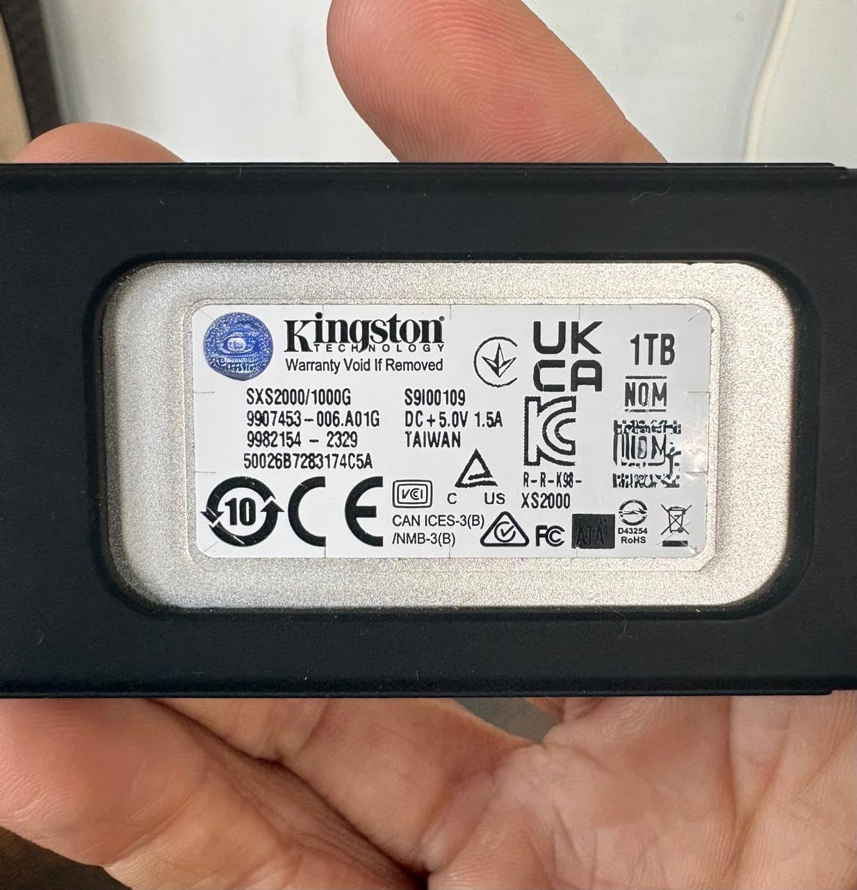 Kingston XS2000 500G High Performance Portable SSD with USB-C | Pocket-sized | USB 3.2 Gen 2x2 | External Solid State Drive | Up to 2000MB/s | SXS2000/500G customer photo 1