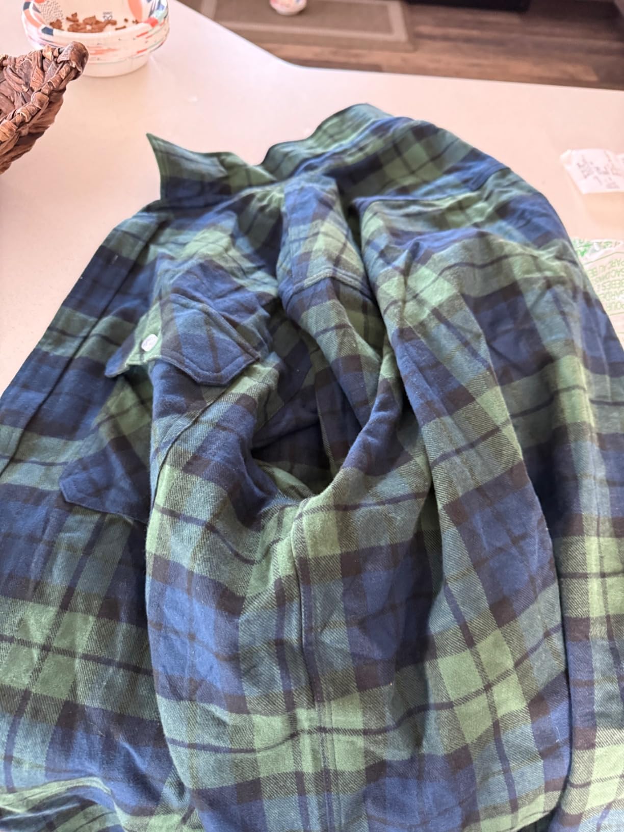 MAGCOMSEN Mens Flannel Shirts Long Sleeve Cotton Plaid Button Down Shirt customer photo 2