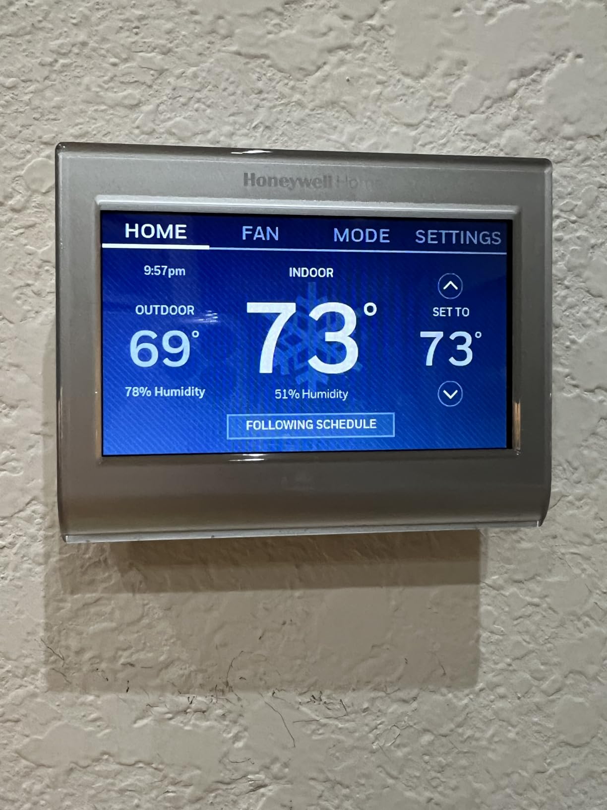 Honeywell Home RTH9600WF Smart Color Thermostat ENERGY STAR Wi-Fi Programmable Touchscreen Alexa Ready - C-Wire Required customer photo 2