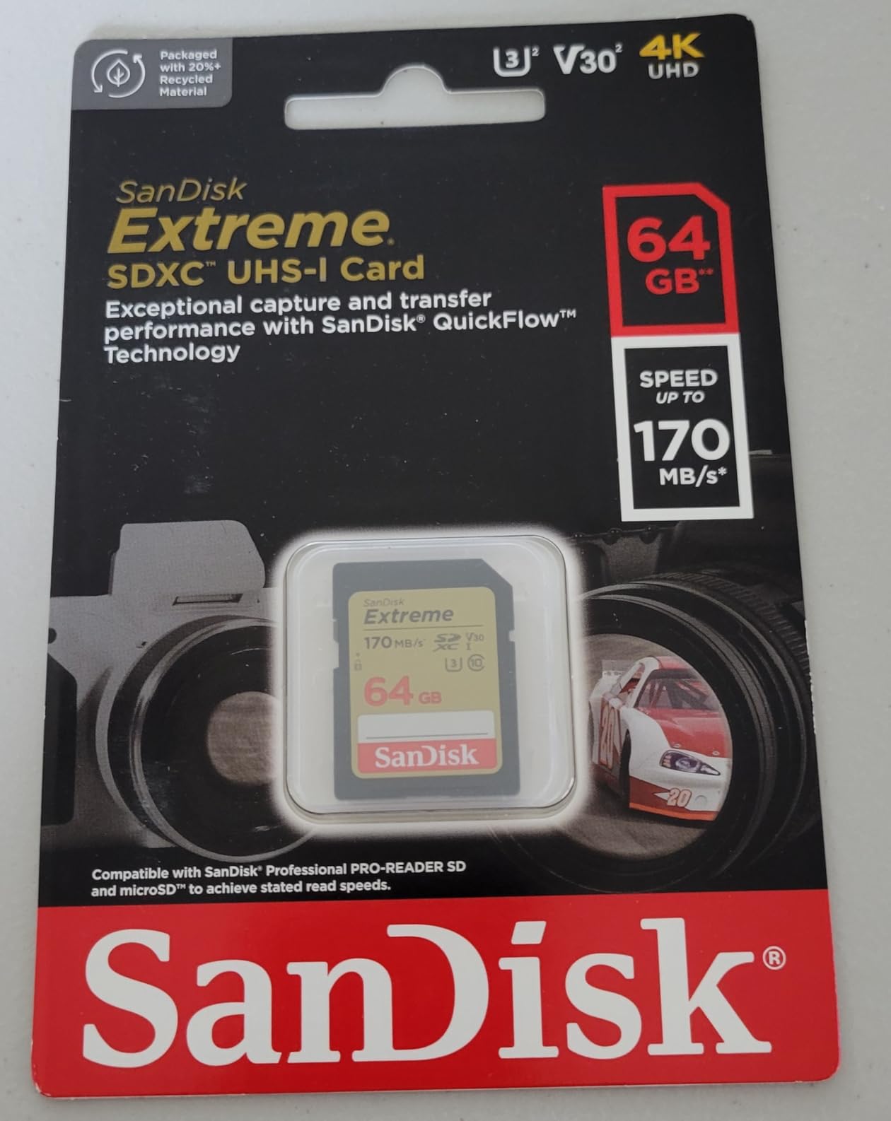 SANDISK 256GB Extreme SD Memory Card, Up to 180MB/s Read Speeds, UHS-I customer photo 1