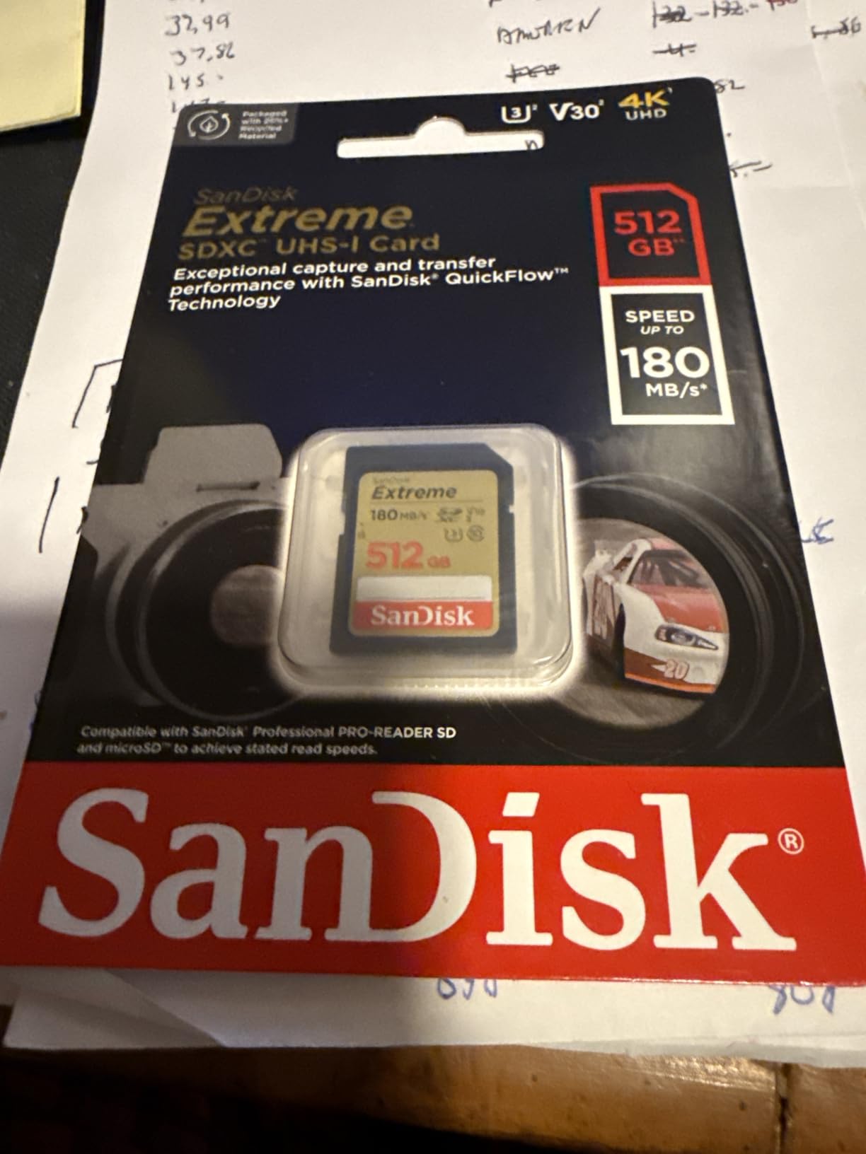 SANDISK 256GB Extreme SD Memory Card, Up to 180MB/s Read Speeds, UHS-I customer photo 2