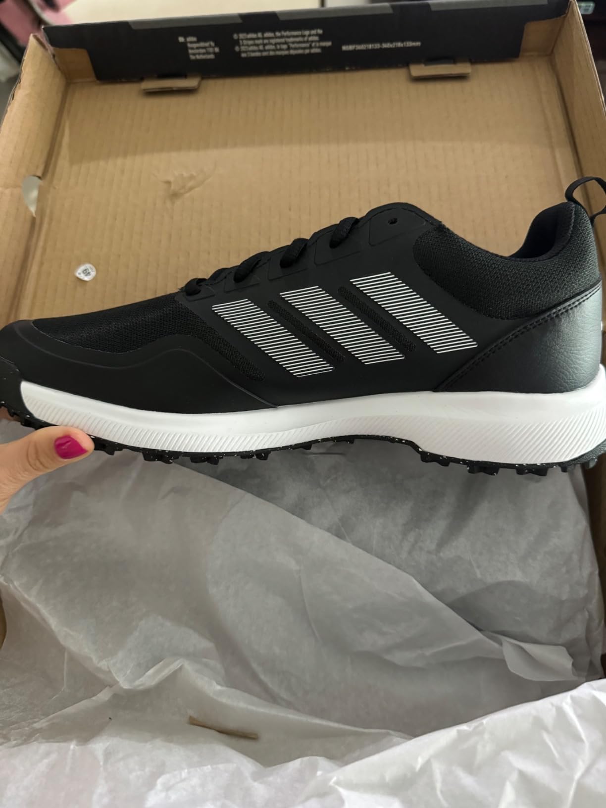 adidas Men's Tech Response 3.0 Spikeless Golf Shoes customer photo 2