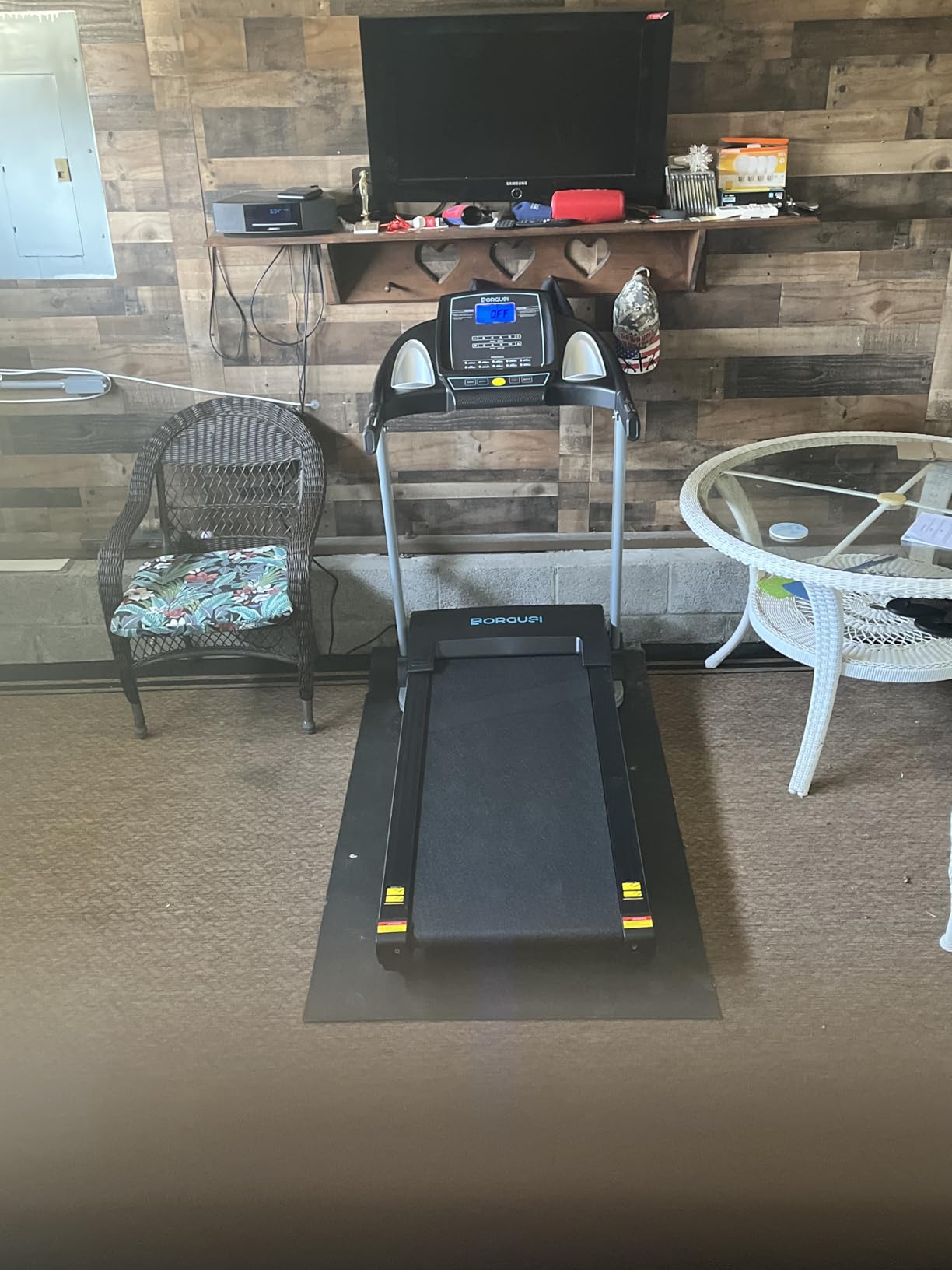 Auto Incline BORGUSI Treadmill, Heavy Duty Treadmill for Home, Wide Belt | 20/18.9 Inch Wide Belt, 350Lb Capacity, Shock Absorbent, Bluetooth Speaker, 10/12 Mph Speed customer photo 2
