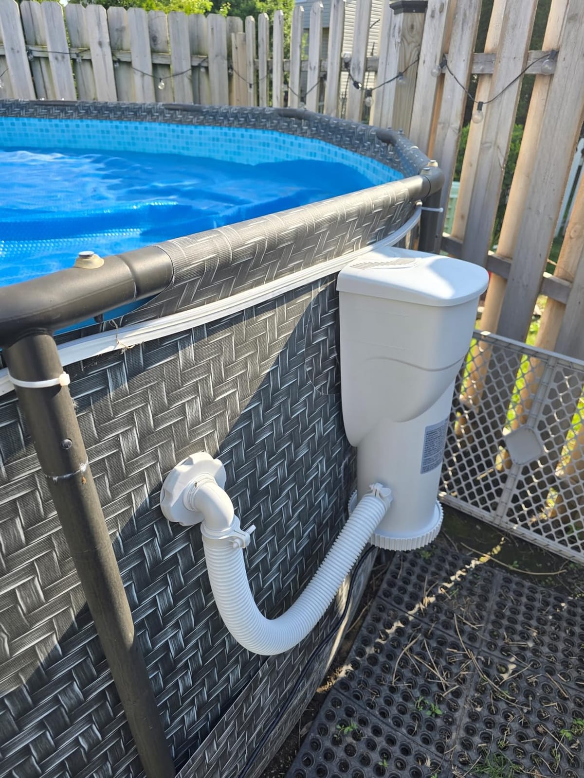 Funsicle SkimmerPlus 1,500 GPH 2-in-1 Filter Pump and Skimmer System for Above Ground Swimming Pools - Pool Cleaning and Maintenance customer photo 1