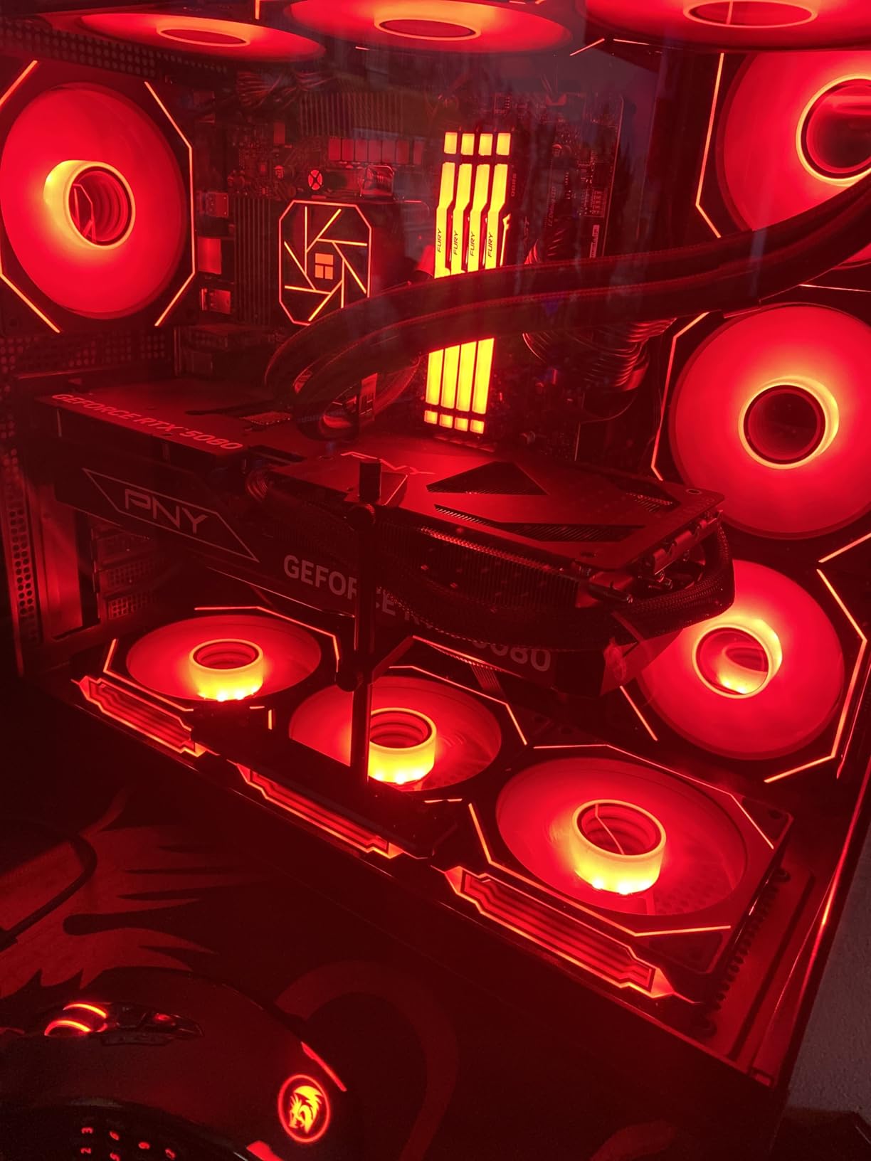 Kingston FURY Beast RGB 64GB 5600MT/s DDR5 CL40 DIMM Desktop Memory (Kit of 2) | Intel XMP 3.0 | Infrared Sync Technology | Overclocking Stability | KF556C40BBAK2-64 customer photo 1