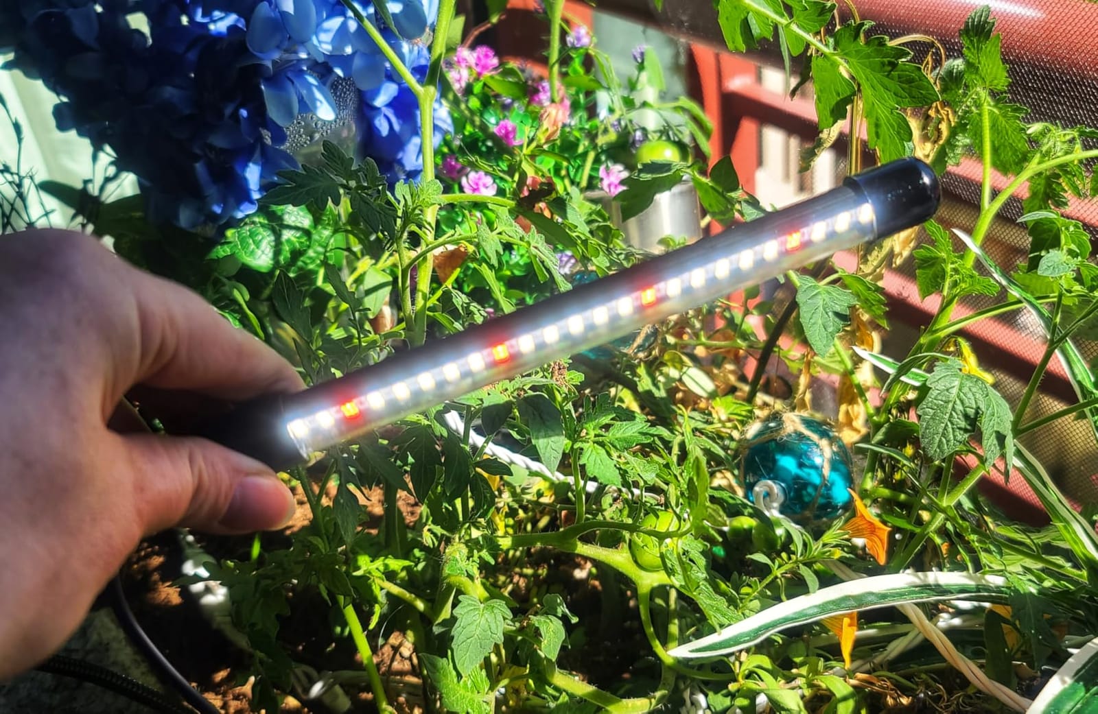 Plant Grow Light,48LED White Red 6000K Full Spectrum Gooseneck Growing Lamp customer photo 2