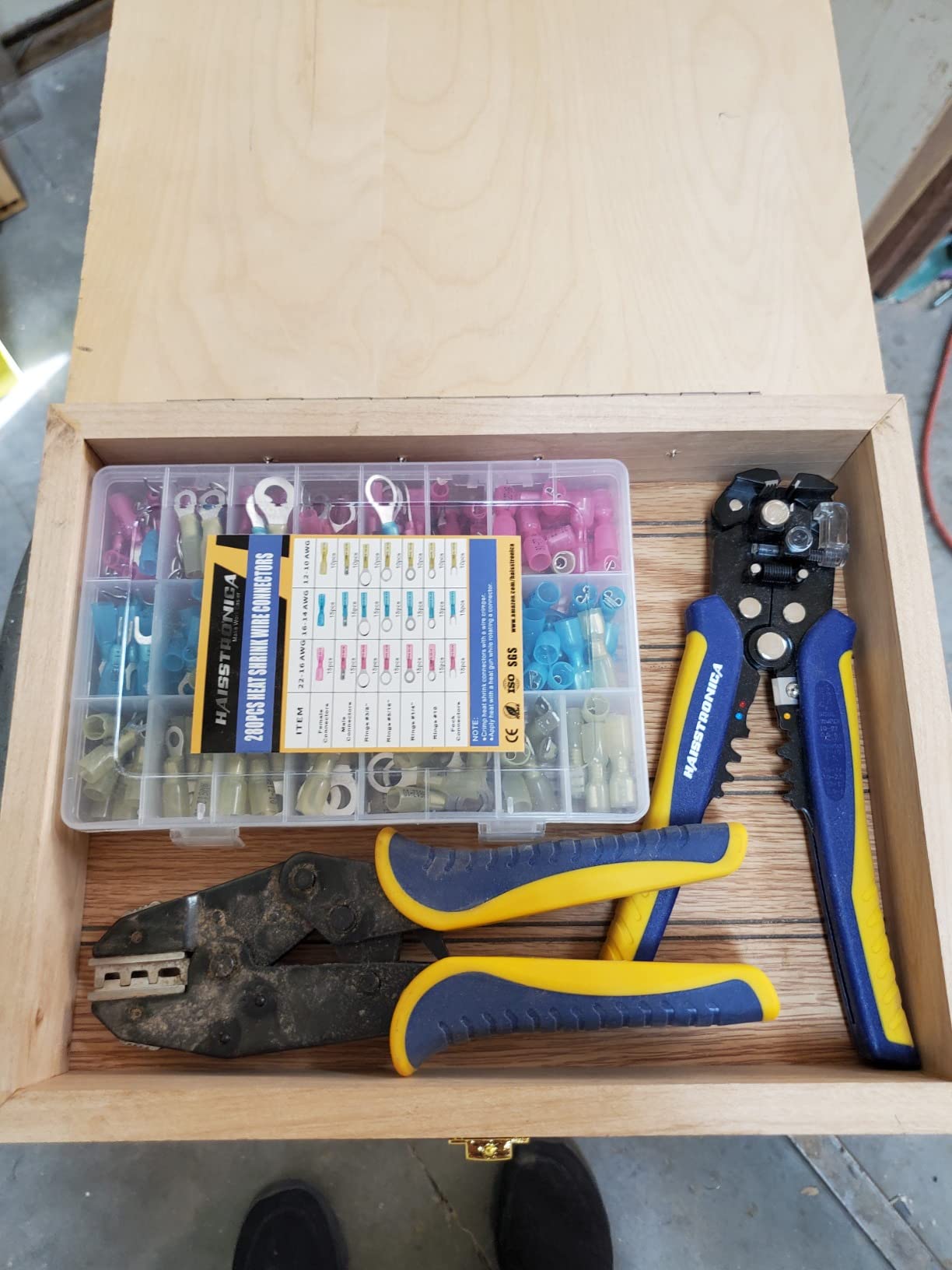 haisstronica 280PCS Ratchet Crimper Kit, Heat Shrink Terminals, Stripper customer photo 2