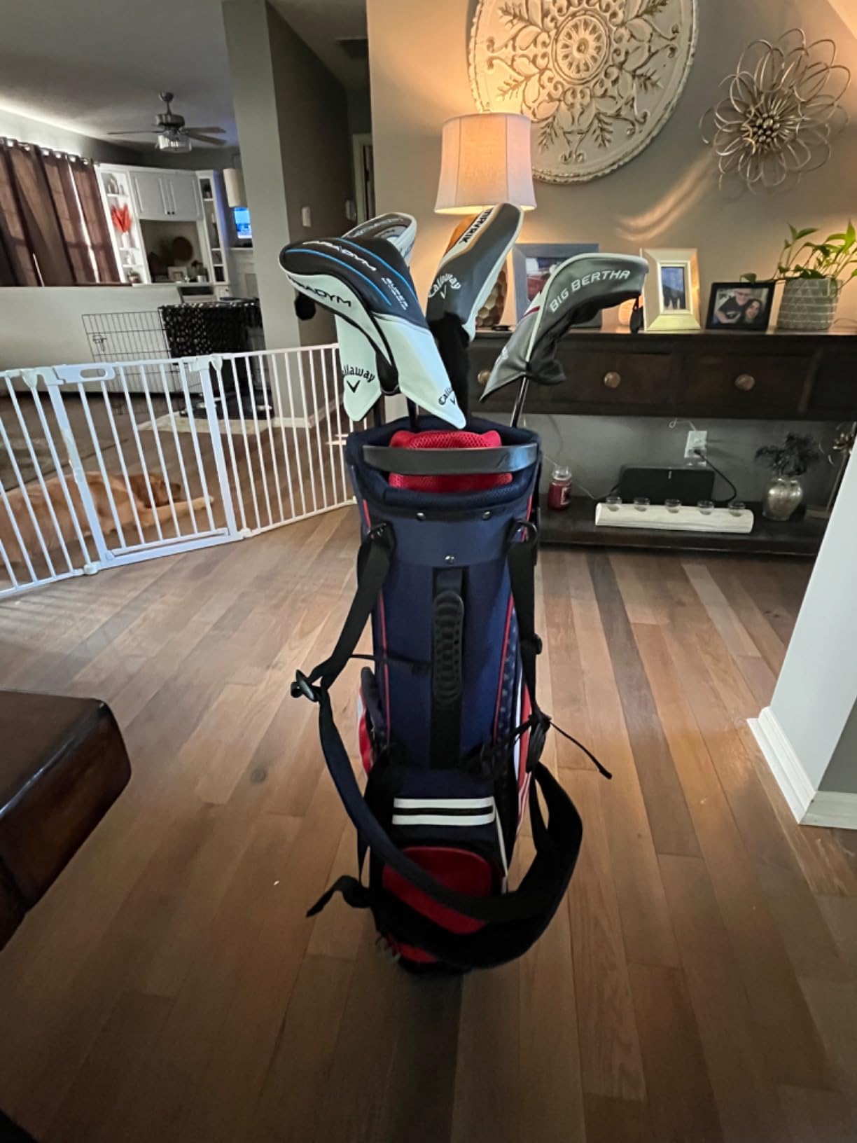 Golf Stand Bag, 14 Way Golf Bag, USA Stars & Stripes | Lightweight 14 Way Top Dividers Golf Carry Bag with 8 Pockets Golf Bag for Golf Club Golf Cart for Men & Women customer photo 2