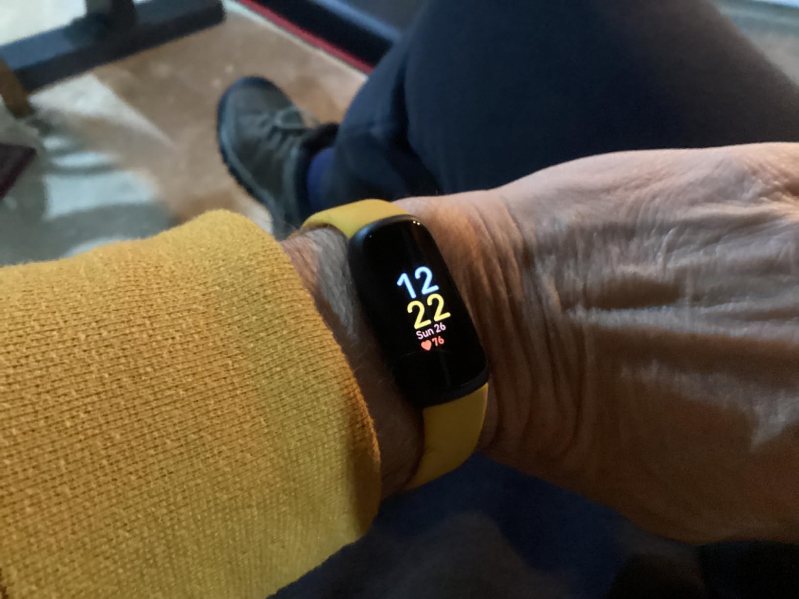 Google Fitbit Inspire 3 - Morning Glow/Black - Small and Large Bands | Stress management, sleep tracking, 24/7 heart rate, 3-month Google Health Premium membership included, small and large bands customer photo 2