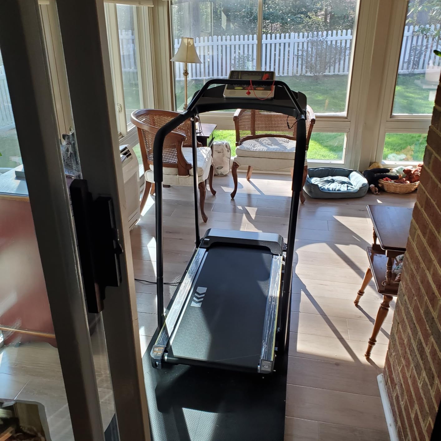 Redliro Walking Treadmill for Seniors with Long Handrails for Home | 0.3 MPH Slow Start, 300 lb Capacity, 0-2% Incline, Fully Flat, Auto Lubrication, Soft Drop System, Rehab Treadmill for Elder customer photo 2