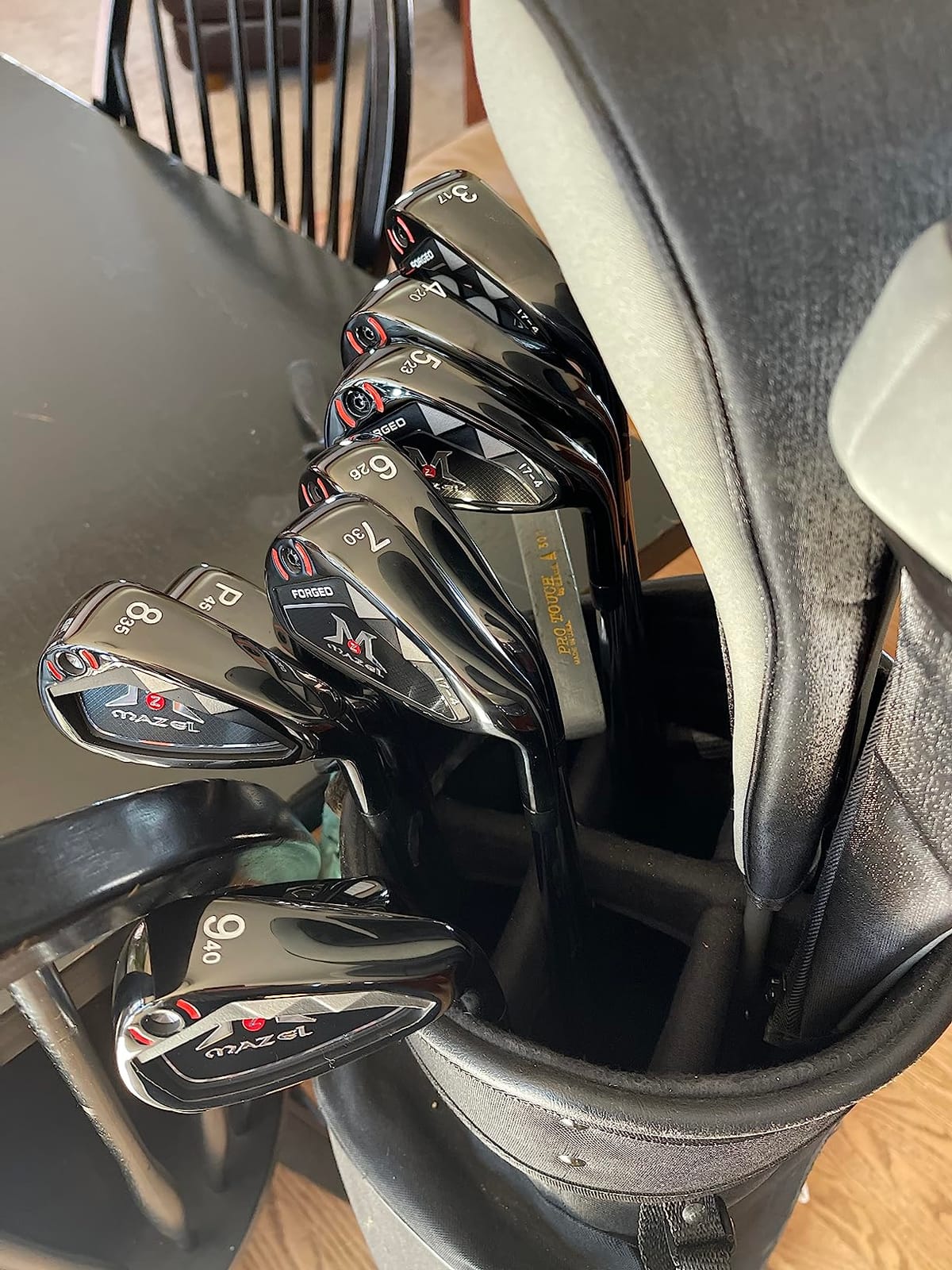 MAZEL Men Golf Iron Set (9PCS) or 1,2,3,4,5,6,7,8,9,Pitching Wedge,Sand Wedge with Steel Shafts for Right Handed Golfers customer photo 2