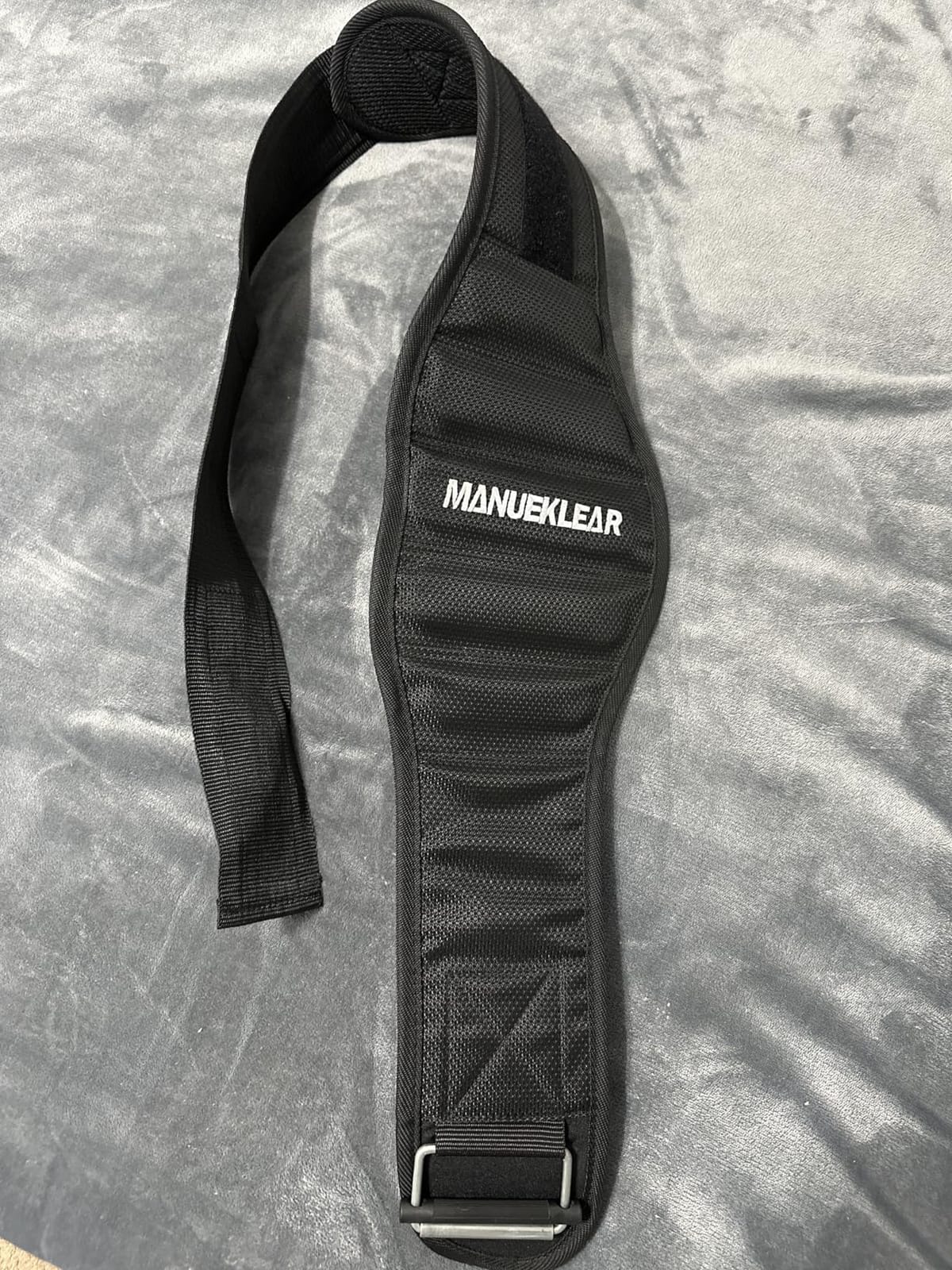 MANUEKLEAR Embroidered Weight Lifting Belt for Gym Workouts | Weightlifting Belt for Men Women-Bodybuilding Fitness Back Support for Cross Training, Squats, Lunges customer photo 2