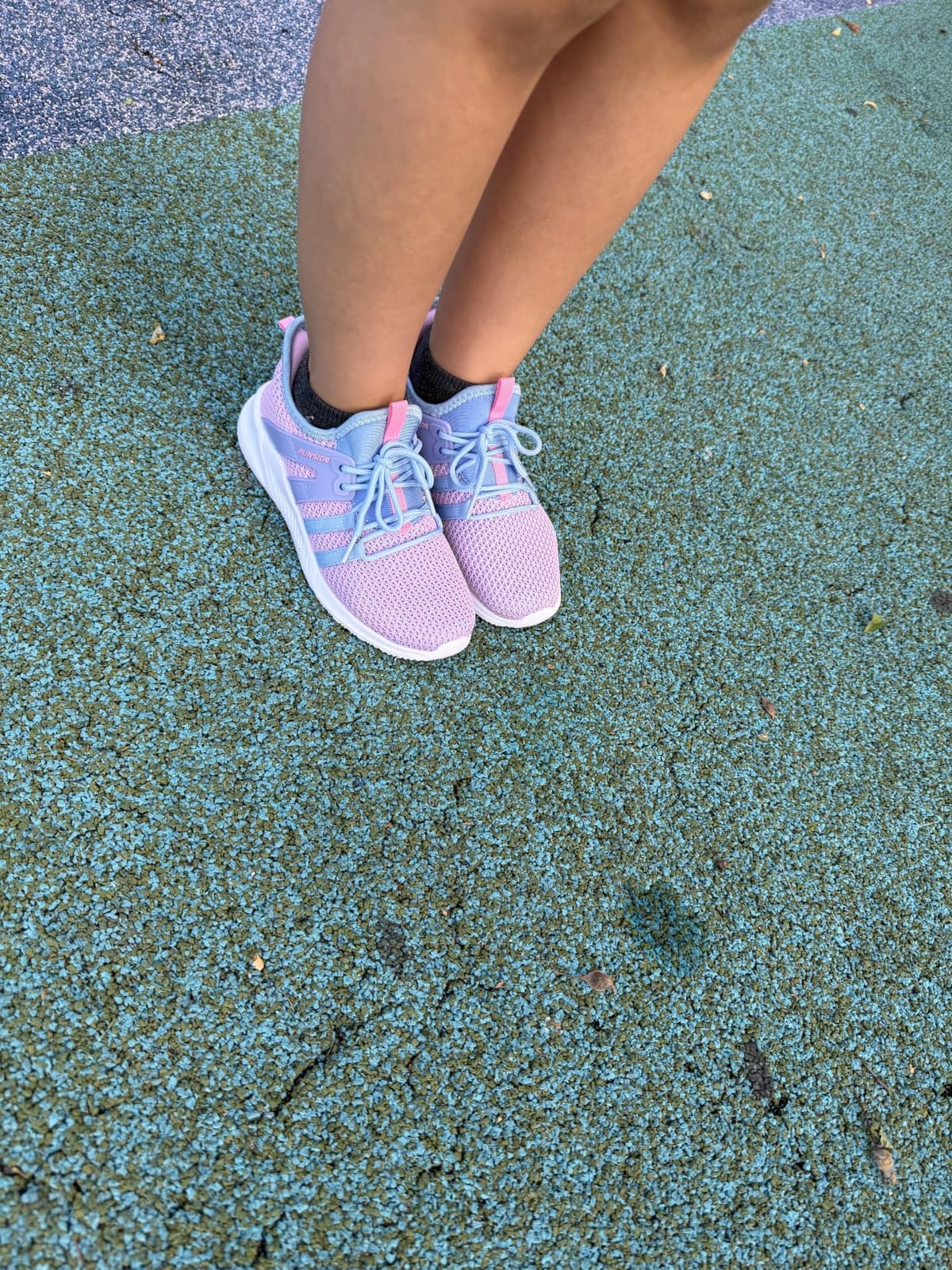 RUNSIDE Girls Tennis Shoes Lace-up Running Sneaker for Kids customer photo 1