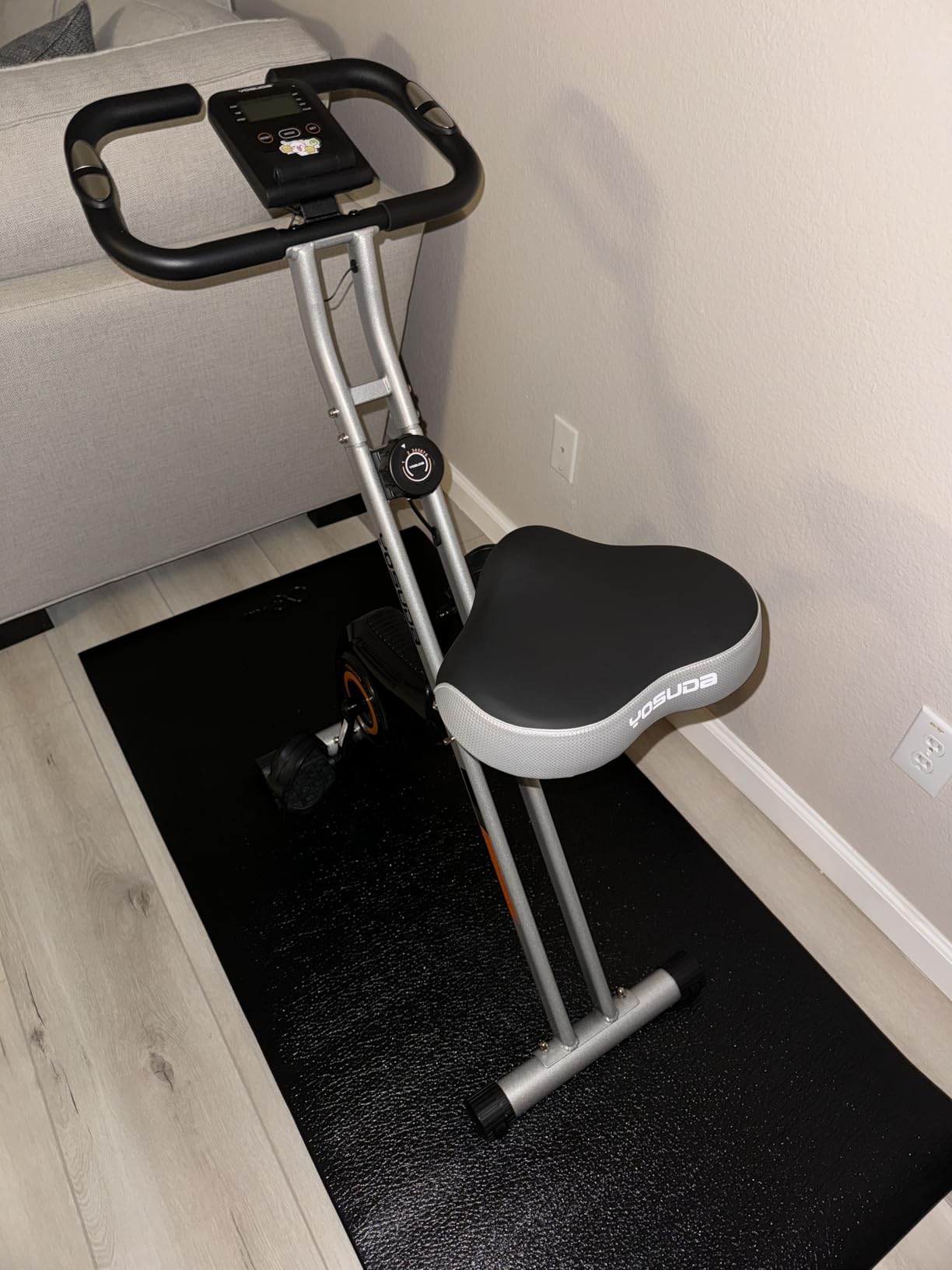 YOSUDA Folding Exercise Bike, 5 IN 1 Foldable Stationary Bike for Seniors customer photo 2