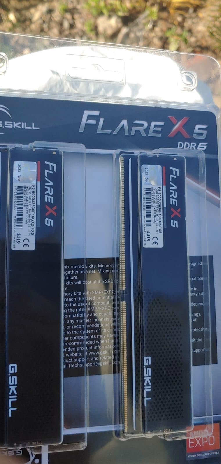 G.SKILL Flare X5 Series DDR5 RAM (AMD EXPO & Intel XMP 3.0) 32GB (2x16GB) Up to 6000MT/s CL36-36-36-96 1.35V Desktop Computer Memory U-DIMM - Matte Black (F5-6000J3636F16GX2-FX5) customer photo 2