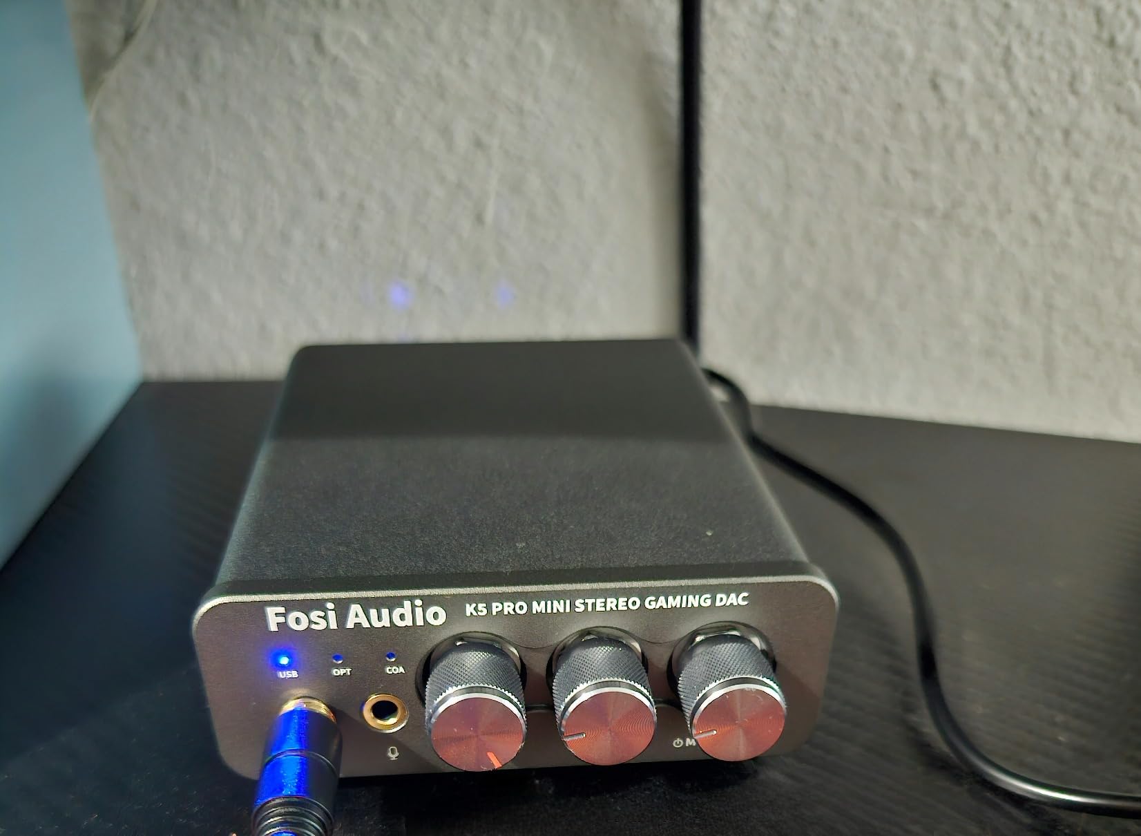 Fosi Audio K5 Pro Gaming DAC Headphone Amplifier Mini Hi-Fi Stereo Digital-to-Analog Audio Converter USB Type C/Optical/Coaxial to RCA/3.5MM AUX for PS5/PC/MAC/Computer customer photo 1