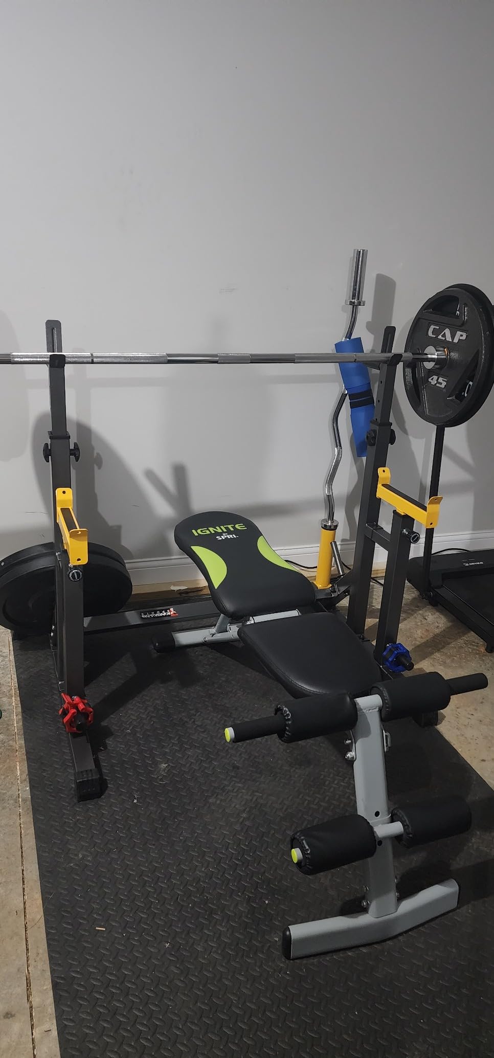 K KiNGKANG Adjustable Squat Rack, Bench Press for Home Gym Load 690LBS customer photo 2