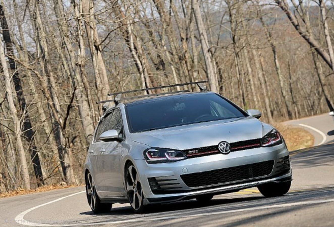 OMAC Roof Rack Cross Bars for VW Golf R Mk8 2022-2024 Lockable 110Lbs Steel Black 2Pcs fits Cargo Carriers Kayak Canoe Bike Snowboard customer photo 2
