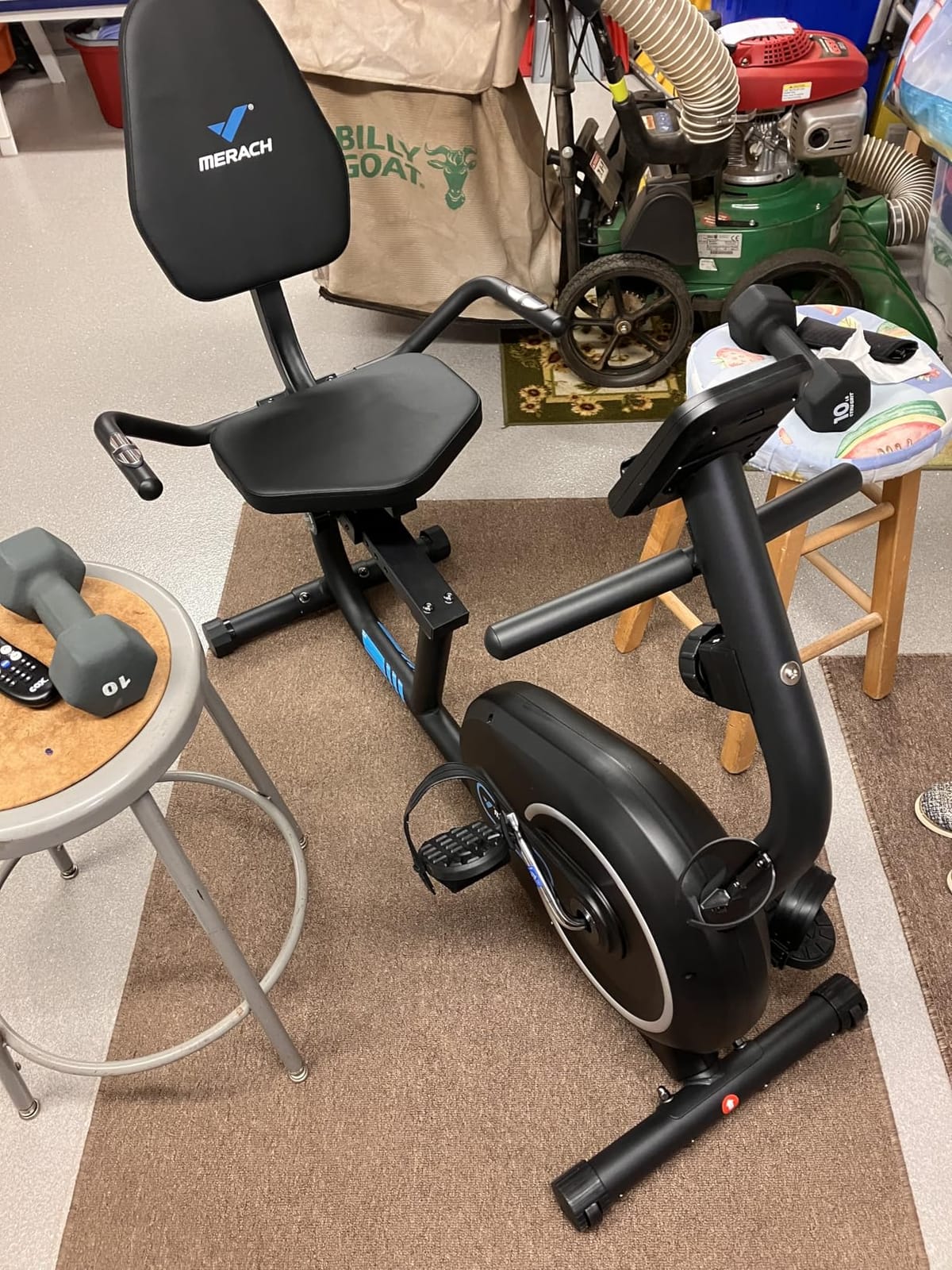 MERACH Recumbent Exercise Bikes for Home with Smart Bluetooth Equipment App | LCD, Heart Rate Handle Stationary Bikes for Home, Magnetic Recumbent Exercise Bike for Seniors Gym S08/S23 customer photo 1