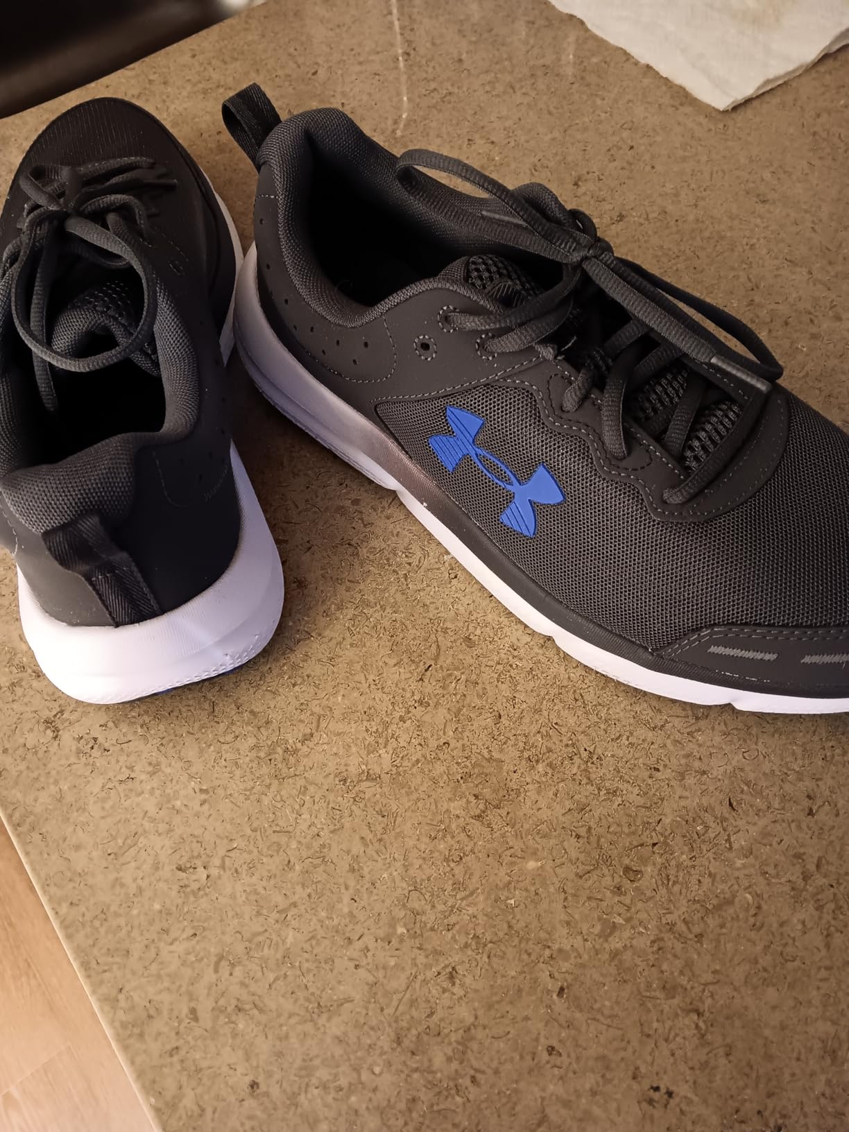 Under Armour Mens Charged Assert 9 Marble Running Shoe customer photo 1