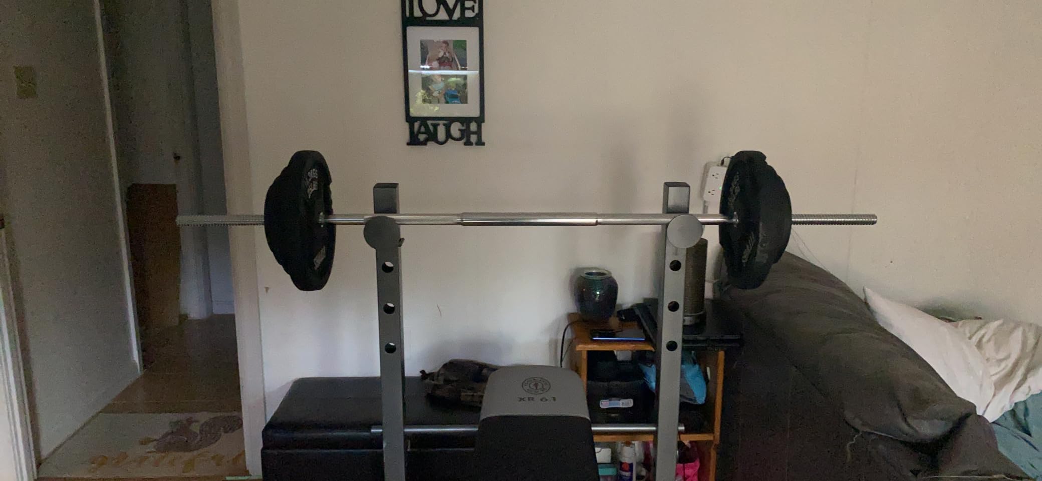 Fitvids Cast Iron Standard Weight Plates Including 5FT Standard Barbell with Star Locks, 95-Pound Set (85 Pounds Plates + 10 Pounds Barbell), Multiple Styles customer photo 2