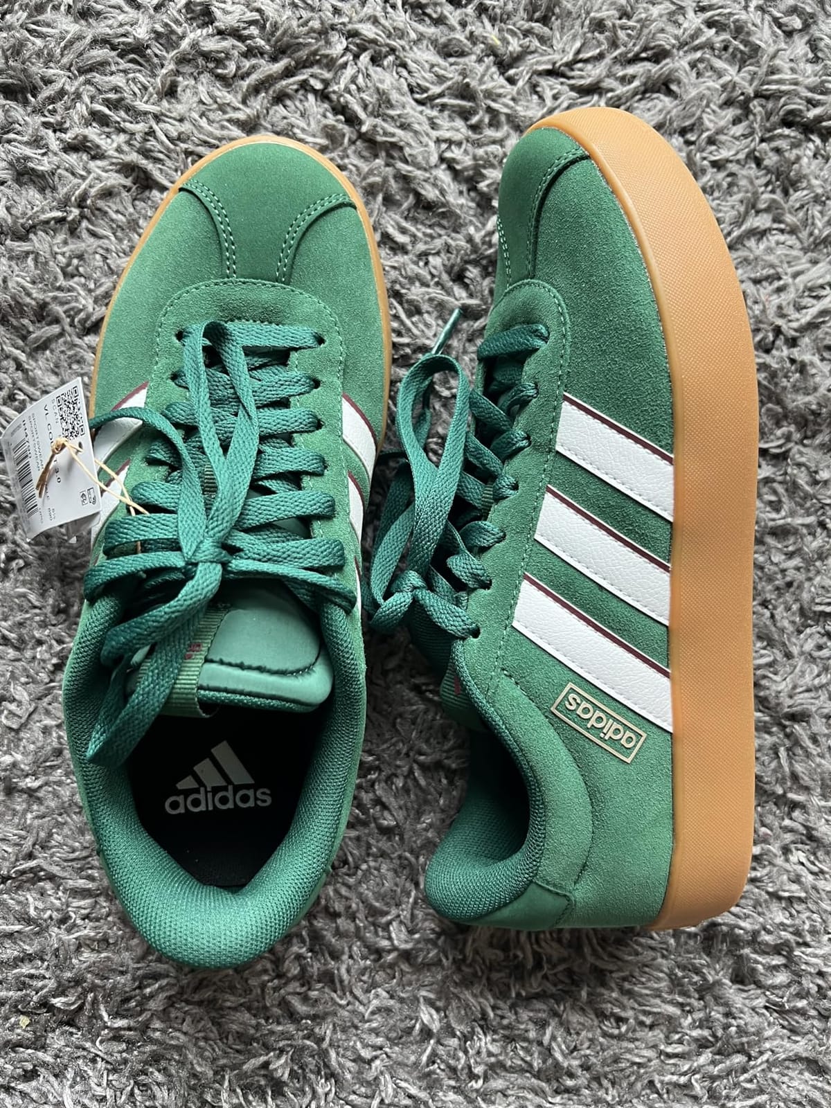 adidas Mens Vl Court 3.0 Sneakers Shoes Casual - Grey customer photo 2