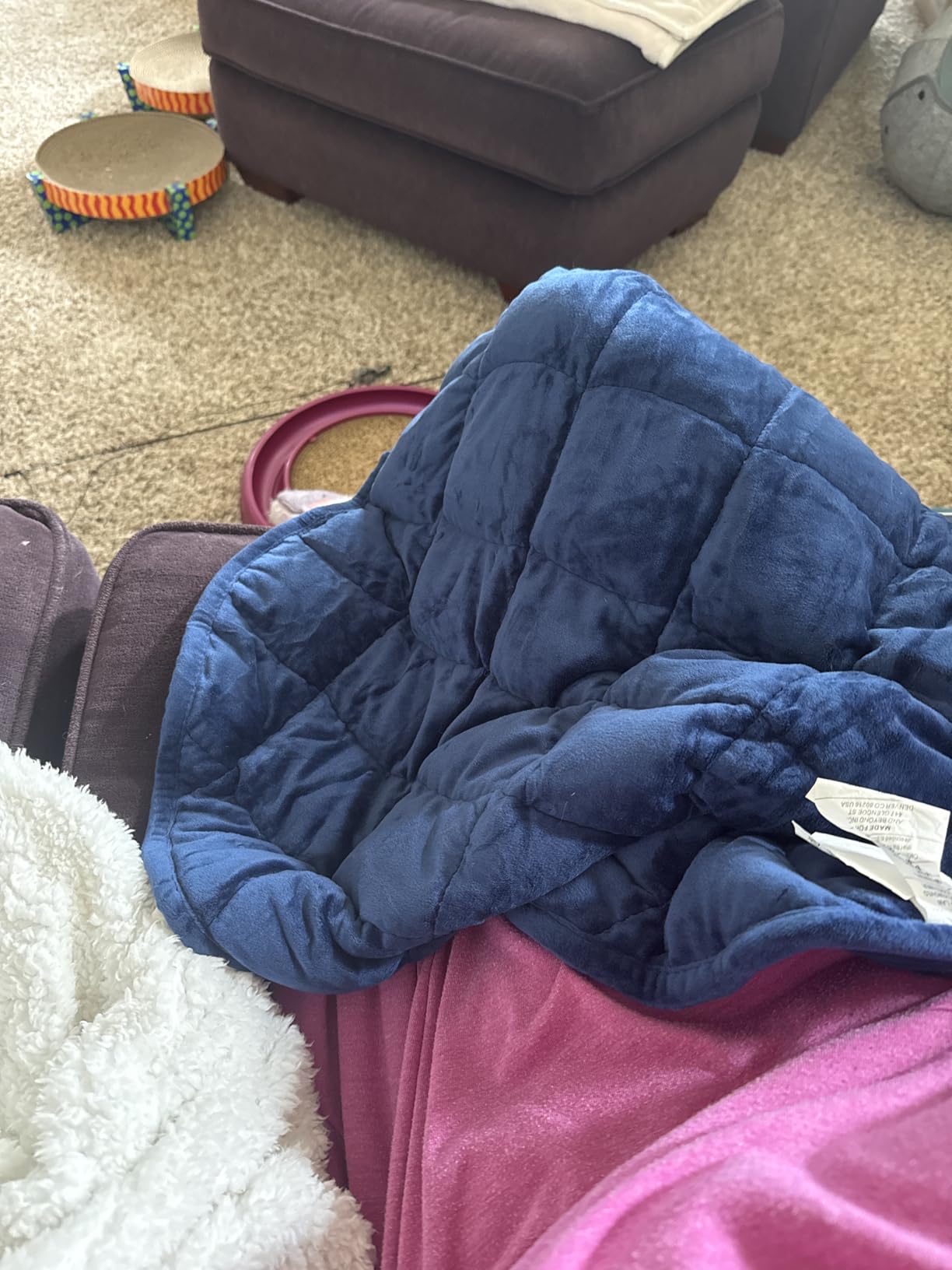 Sivio Weighted Lap Blanket for Sleeping, 2lbs 20 x 30 inches customer photo 1