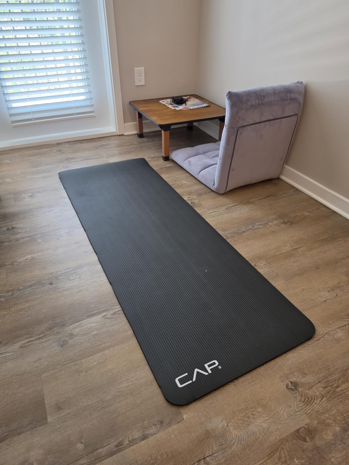 CAP Barbell 1/2-Inch High Density Exercise Yoga Mat with Strap | Multiple Options customer photo 1