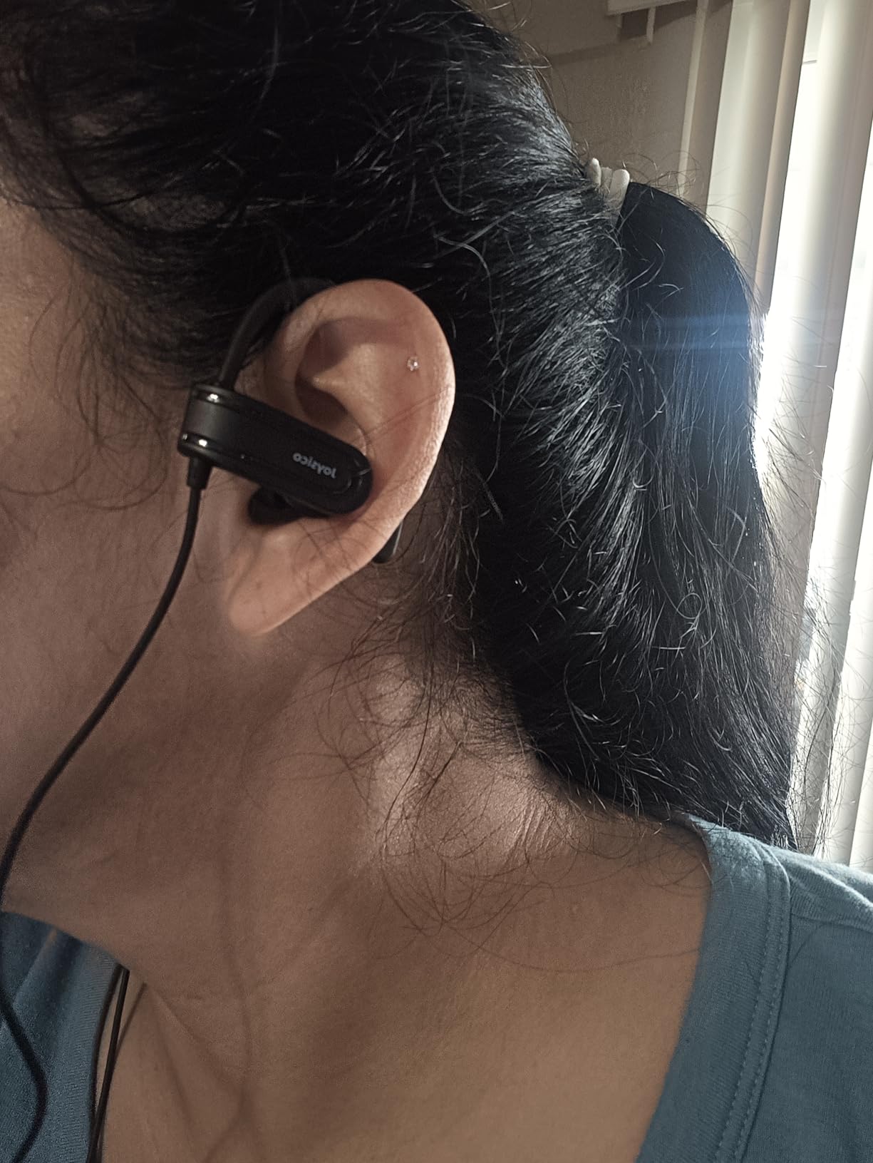 Joysico Wired Over Ear Earbuds Headphones with Mic and Volume Control Black customer photo 1