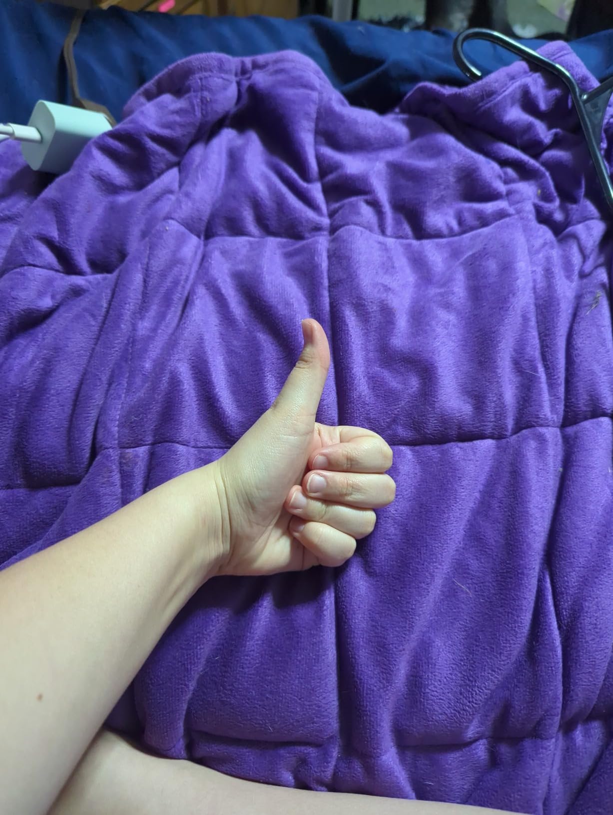 Topblan Weighted Lap Blanket Pad 7lbs for Adults, 29 x 24 Small for Travel customer photo 1