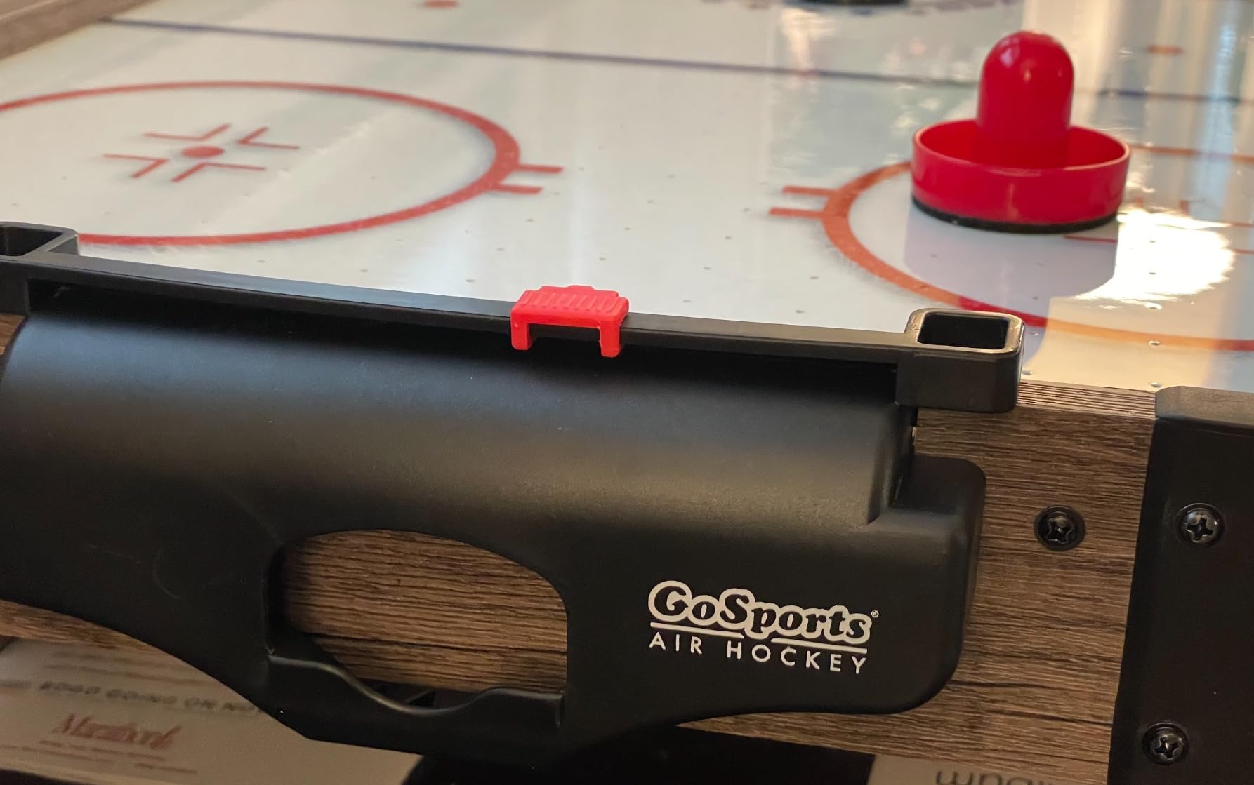 GoSports 40 Inch Table Top Air Hockey Game for Kids - Oak customer photo 1