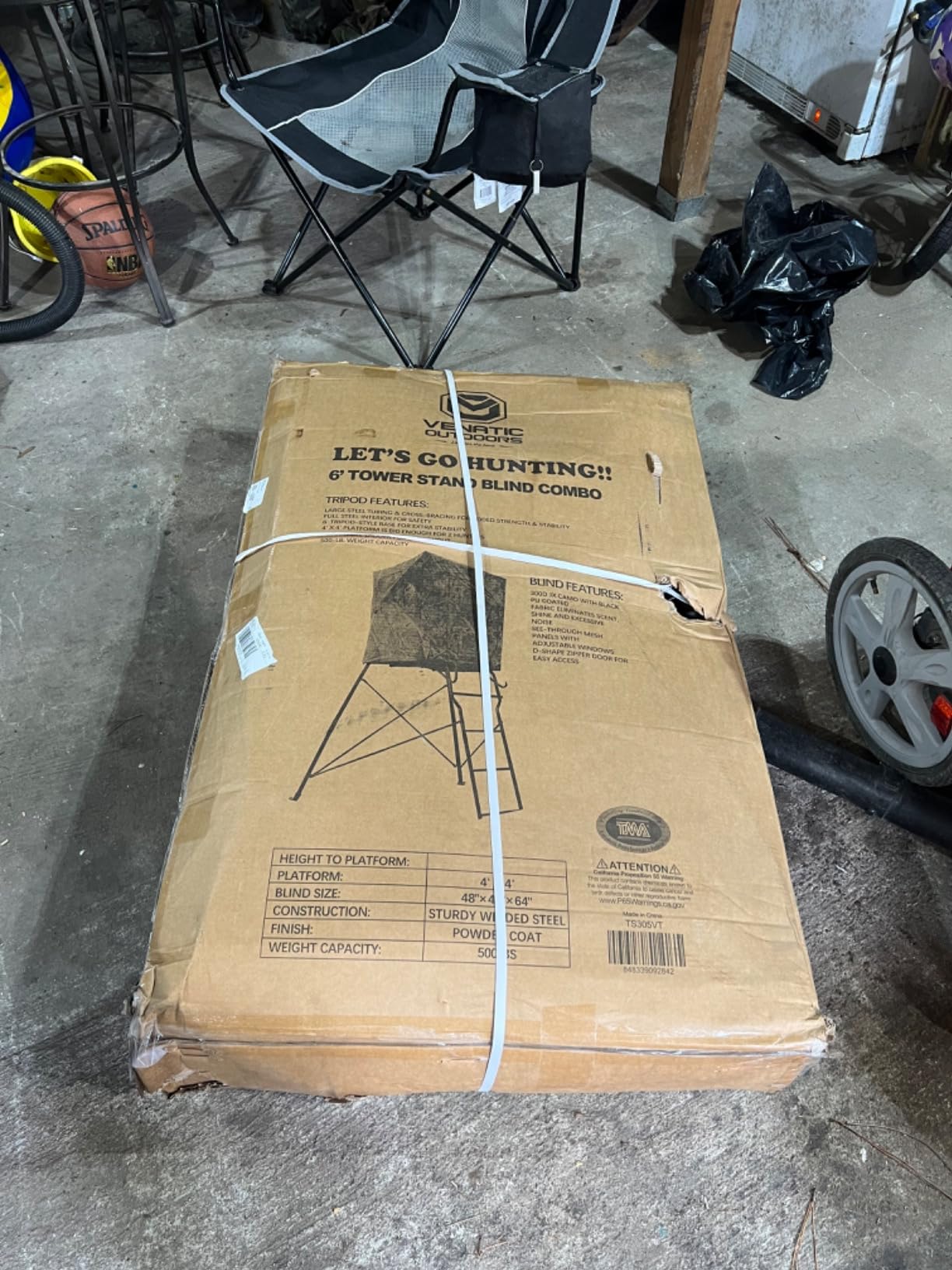 VENATIC 6' Tripod Hunting Tower Blind, 2 Person Hunting Stand with 4' x 4' Platform for Deer Hunting, Antelope and Elk customer photo 1