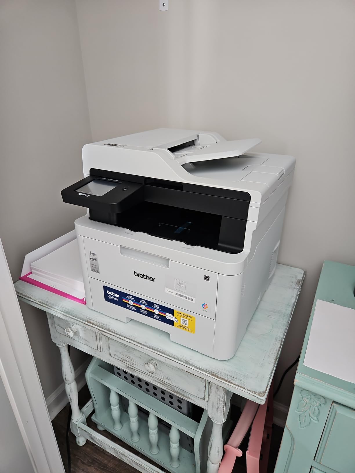 Brother MFC-L3720CDW Wireless Color Laser Printer, Scanner, Copier, Fax, Auto Duplex, 250-Sheet Capacity customer photo 2