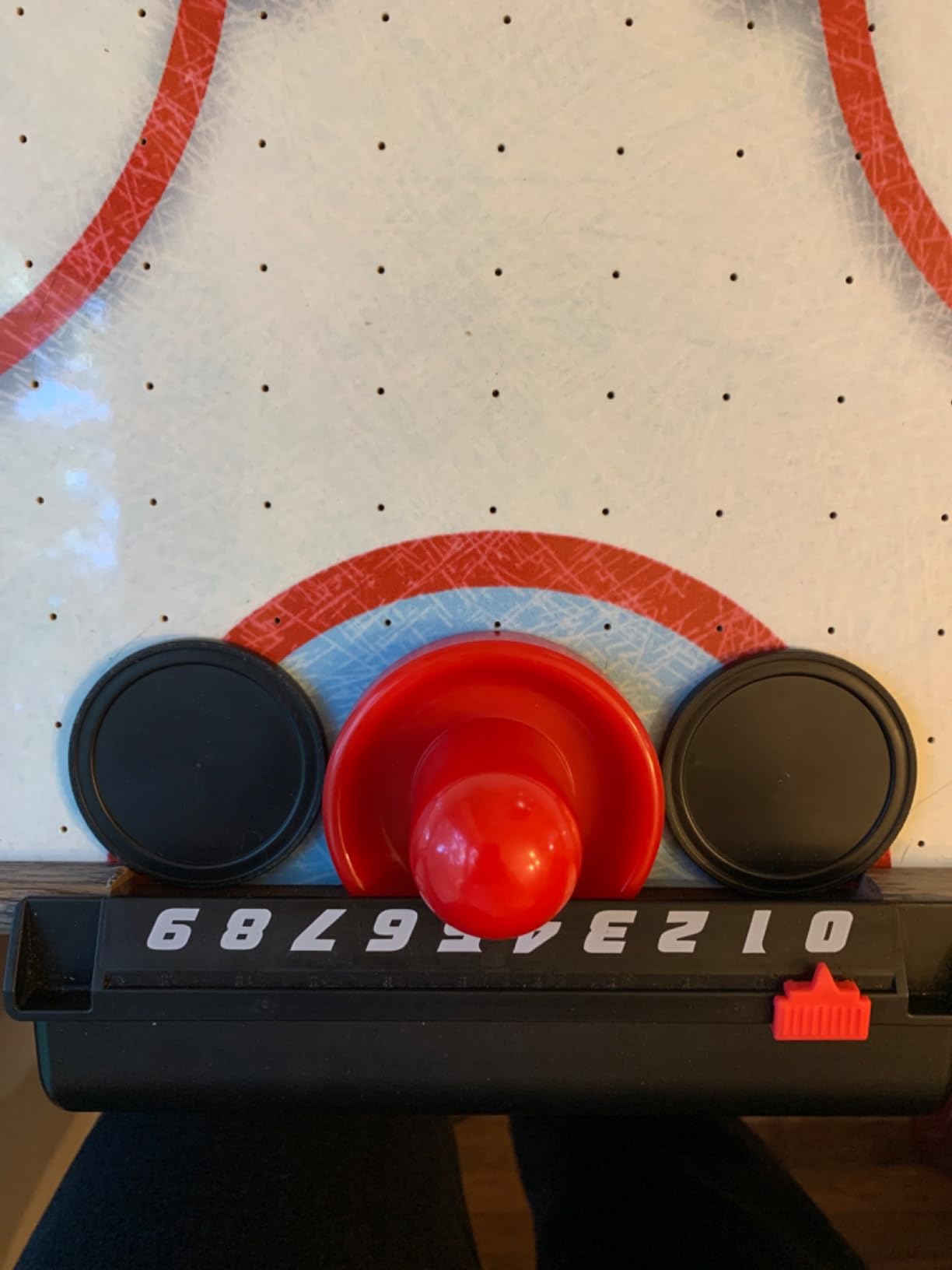GoSports 54 Inch Air Hockey Arcade Table for Kids & Adults - Oak or Black - Includes 2 Pushers, 3 Pucks, AC Motor, and LED Scoreboard customer photo 2