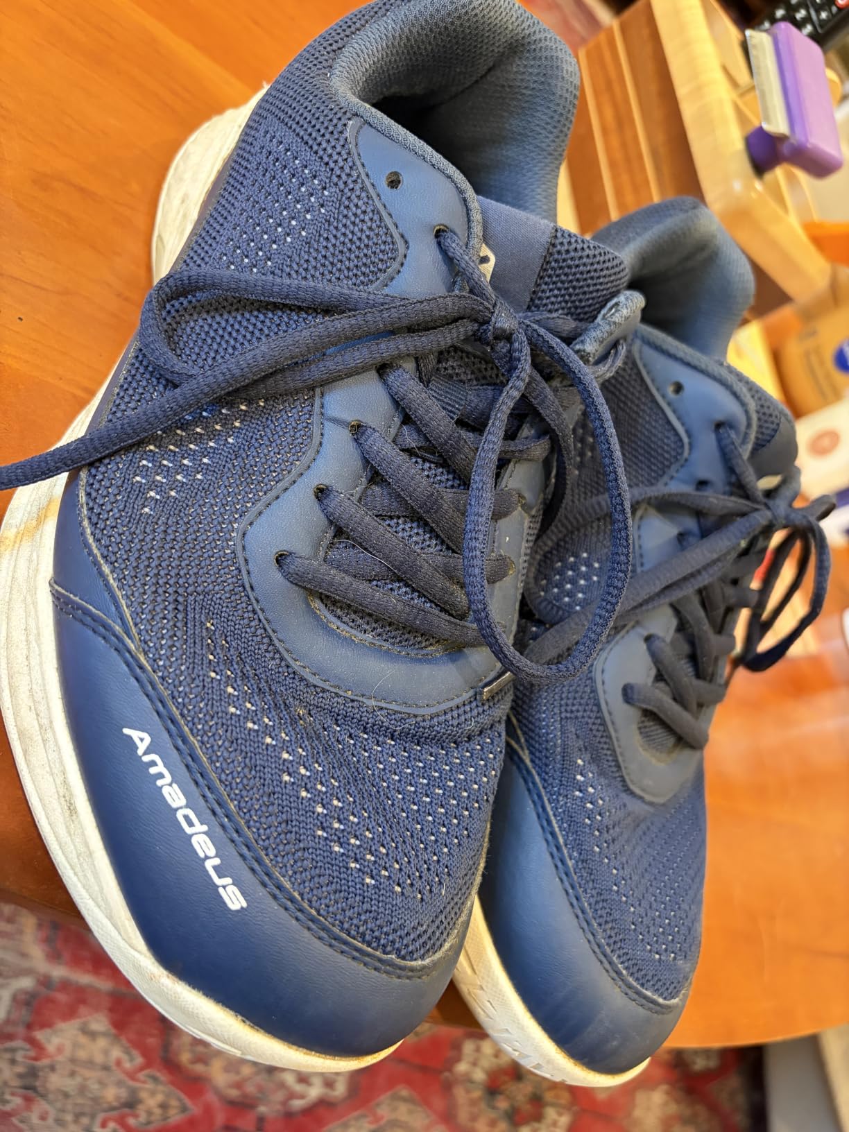 FitVille Wide Pickleball Shoes for Men Tennis Shoes Sneakers for All Court Racquetball Athletic Shoes for Racquet Sport | Arch Support & Wide Toe Box customer photo 2