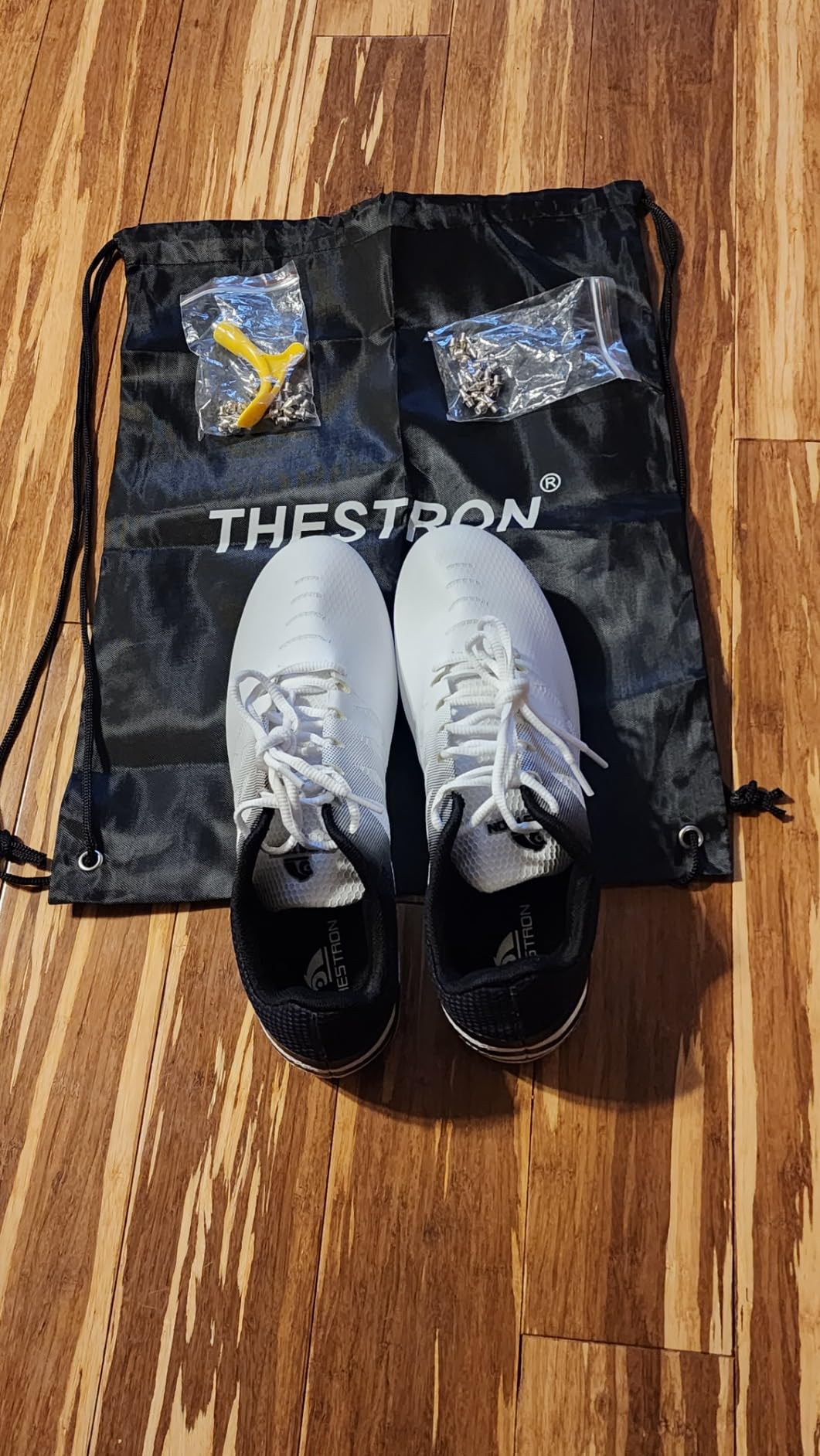 THESTRON Men Women Kids Track and Field Shoes Professional 8 Spikes Running Racing Sneakers Breathable Lightweight Sprinting Shoes customer photo 1