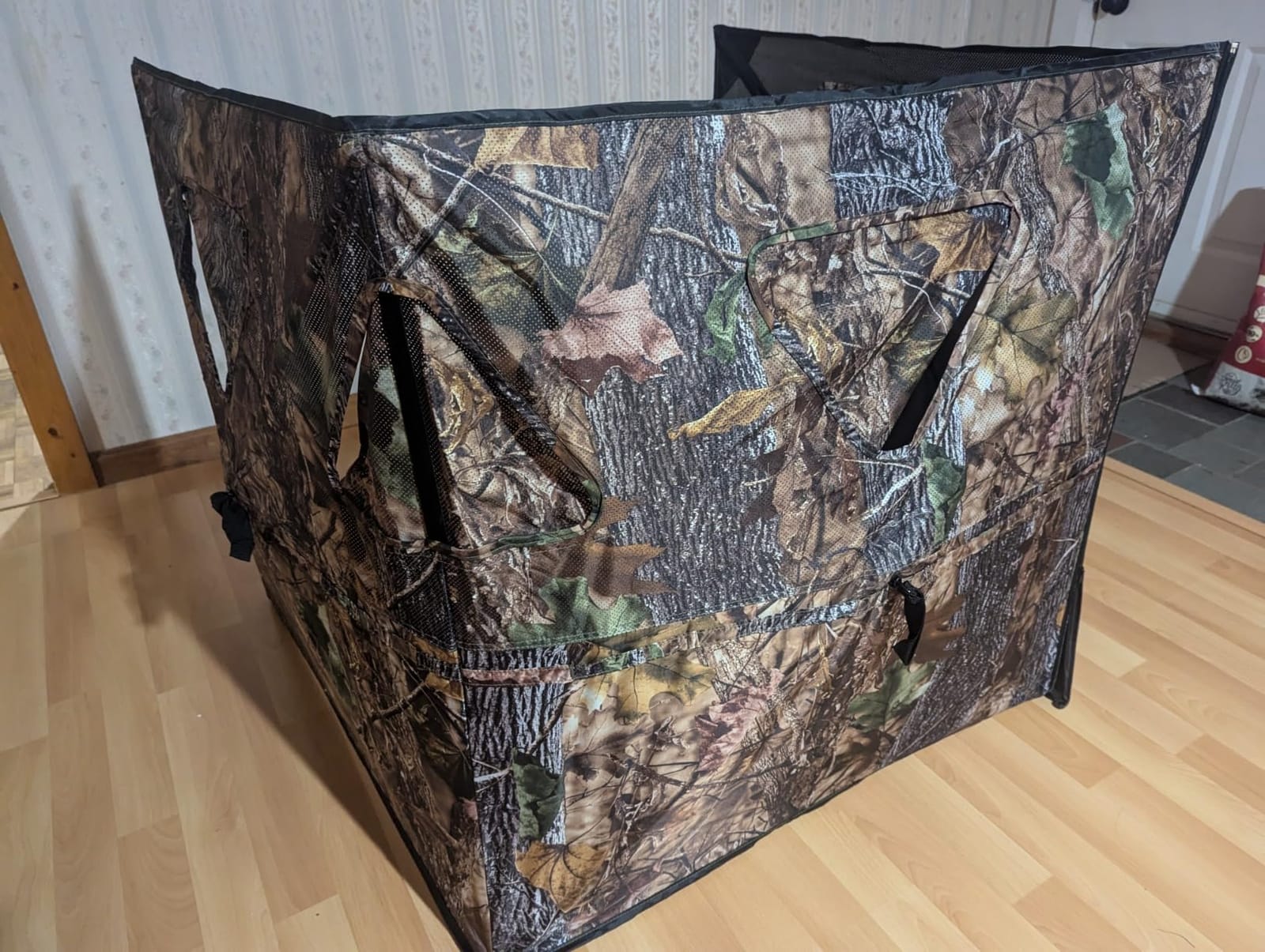 Hunting Blind 3-Panel Ground Blind with Carrying Bag Portable Hunting Ground Blinds for Deer Waterfowl Turkey Hunting customer photo 1