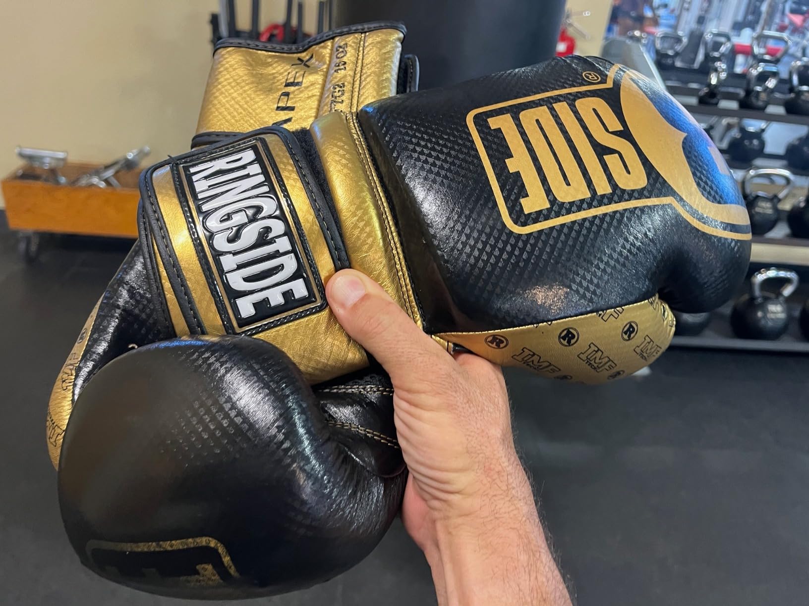 Ringside Apex Flash Sparring Gloves, IMF-Tech Boxing Gloves with Secure Wrist Support, Synthetic Boxing Gloves for Men and Women customer photo 1