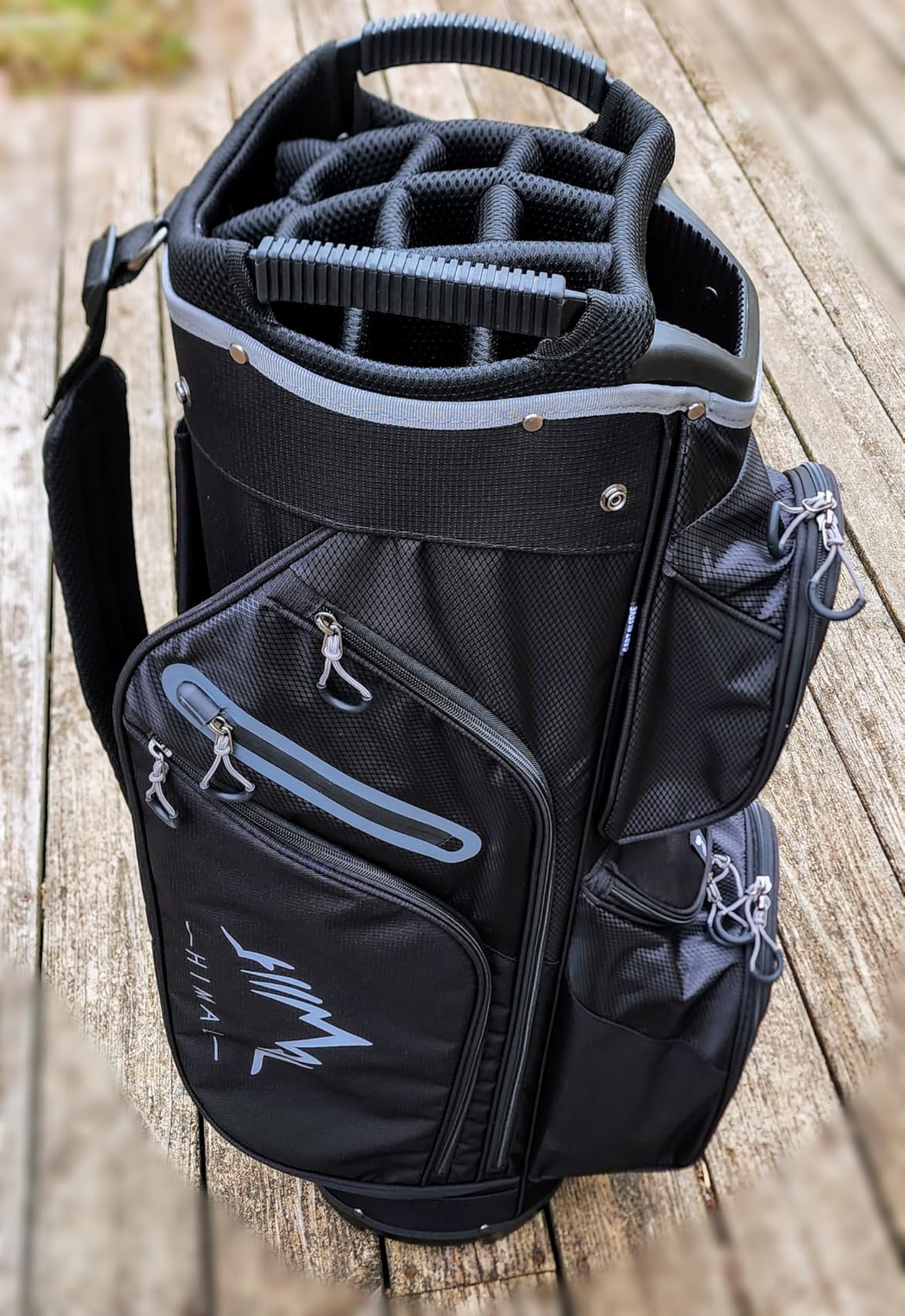 uniHimal Golf Cart Bag, 15 Way Organizer Divider Top with Handles | 15 Separate Compartments, Extra Storage Pockets, Rain Cover, Comfortable carry handles, Tough Abrasion-Resistant Materials customer photo 1