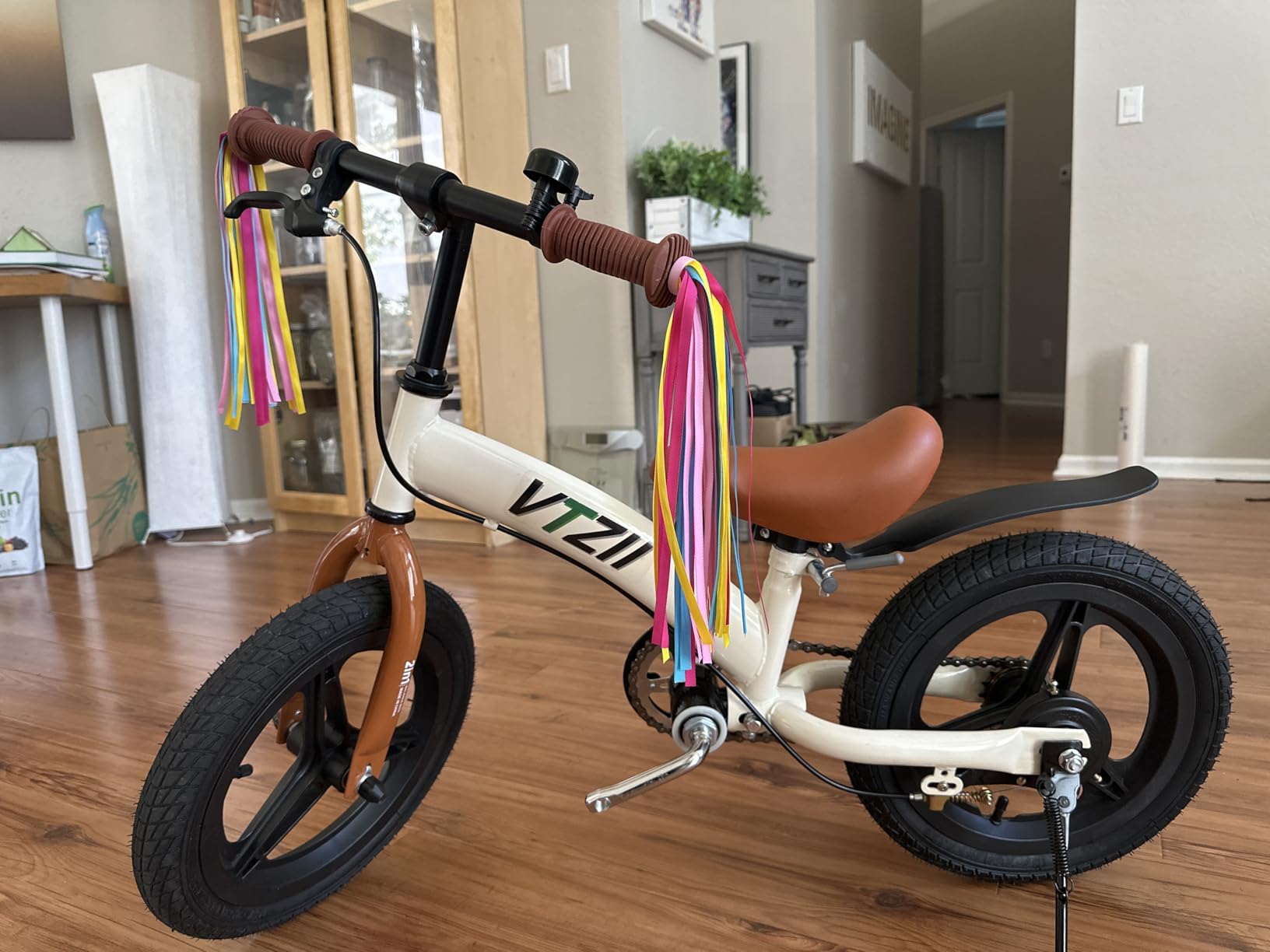 Balance Bike 2 in 1 with Pedals Brake Training Wheels Kickstand Pneumatic tyre, for Kids 2-7 Years Old, Kids Bike 12 14 16 inch customer photo 1