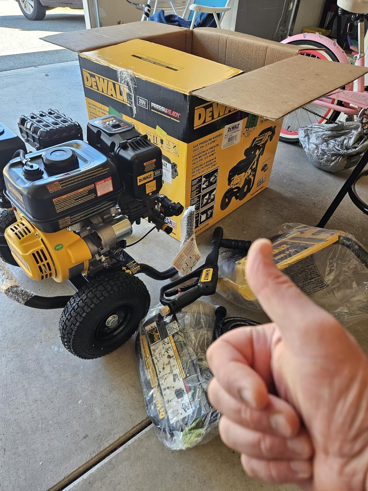 DeWalt PressuReady 3400 PSI Gas Pressure Washer, 2.5 GPM, 25-ft Hose customer photo 1
