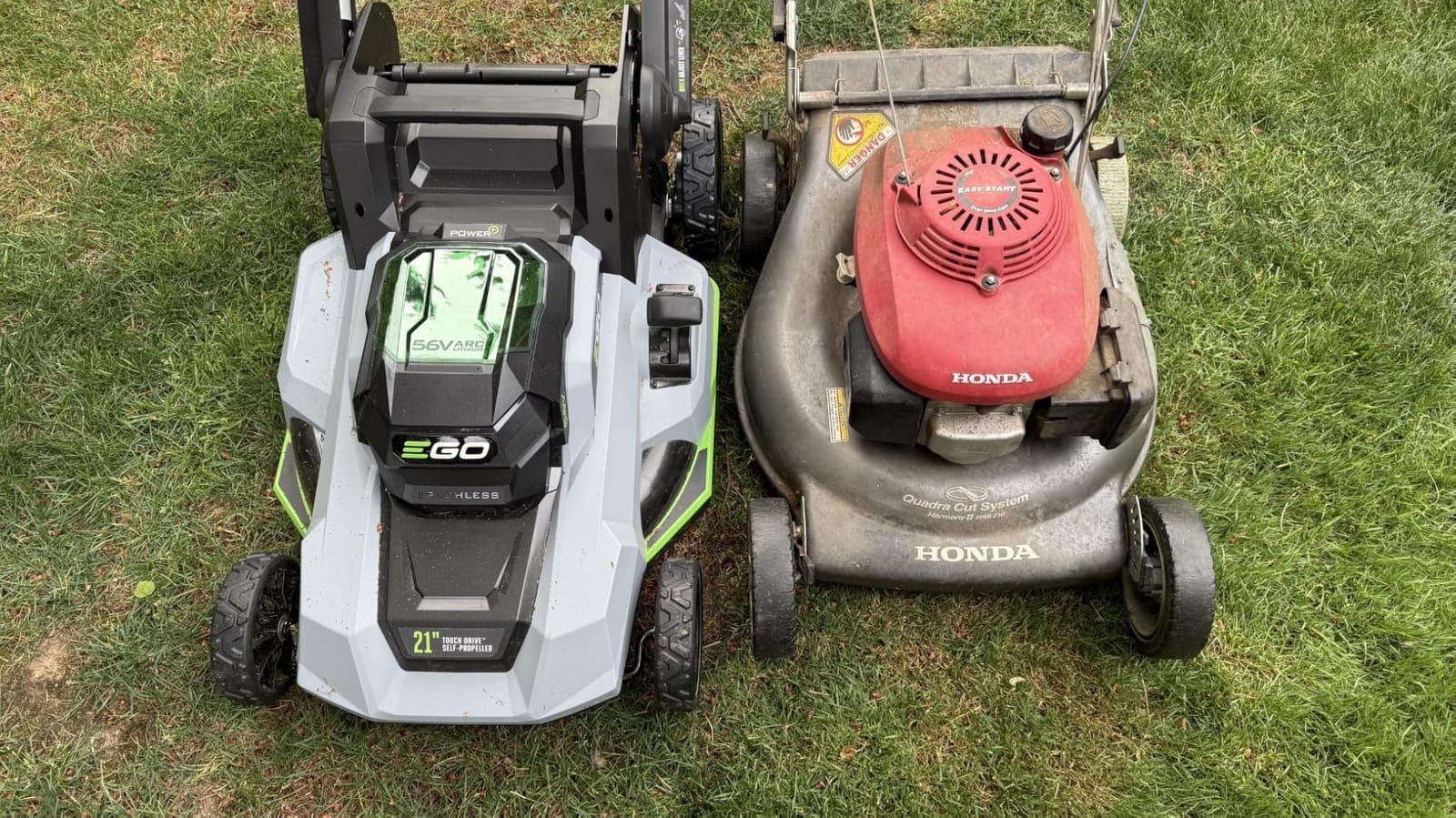 EGO Power+ Electric Lawn Mower, Self-Propelled Cordless with Touch Drive, Includes (2) 56V 4.0Ah Batteries and Rapid Charger – LM2122SP-2 customer photo 1
